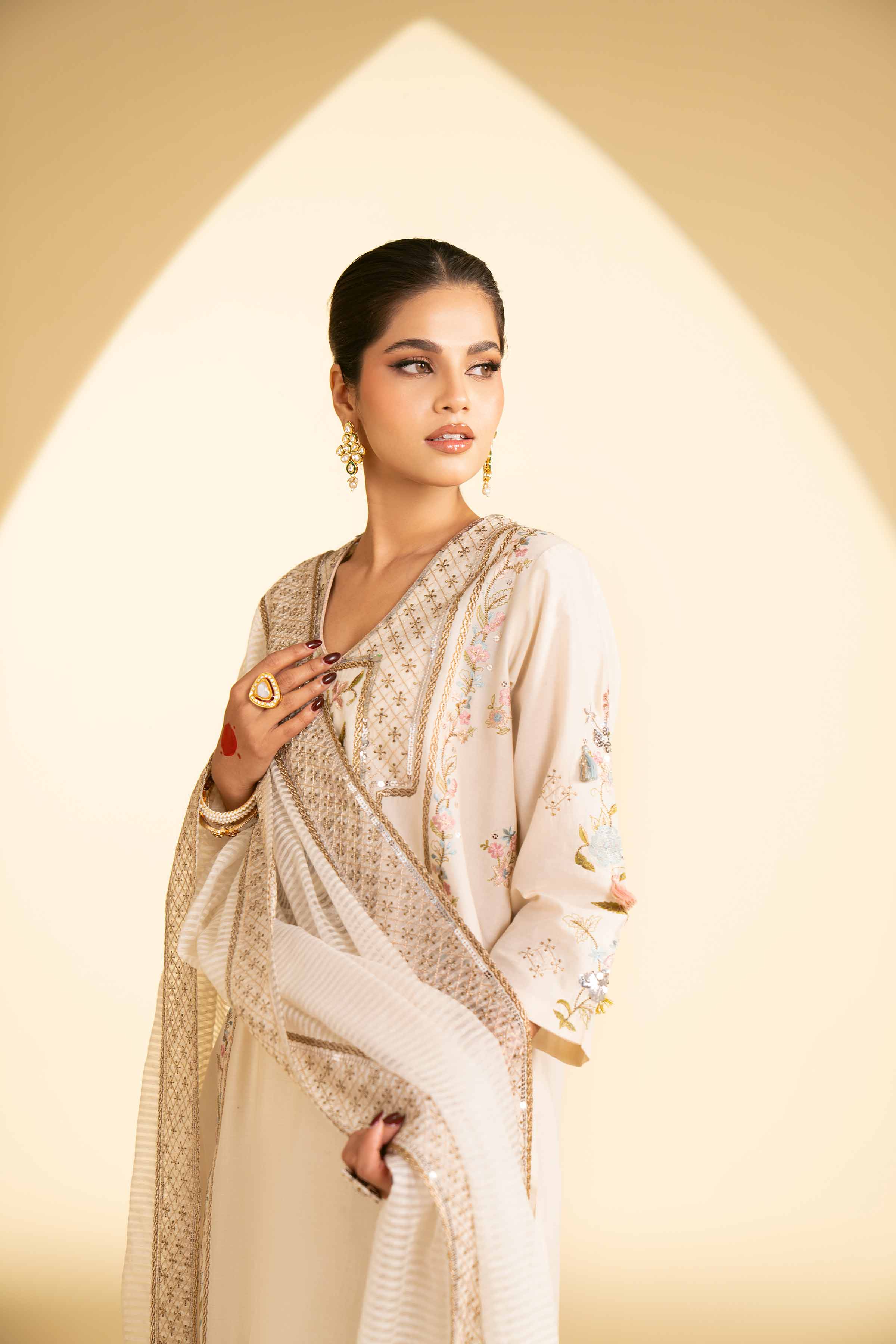 3 Piece - Embroidered Suit - KFE25-02