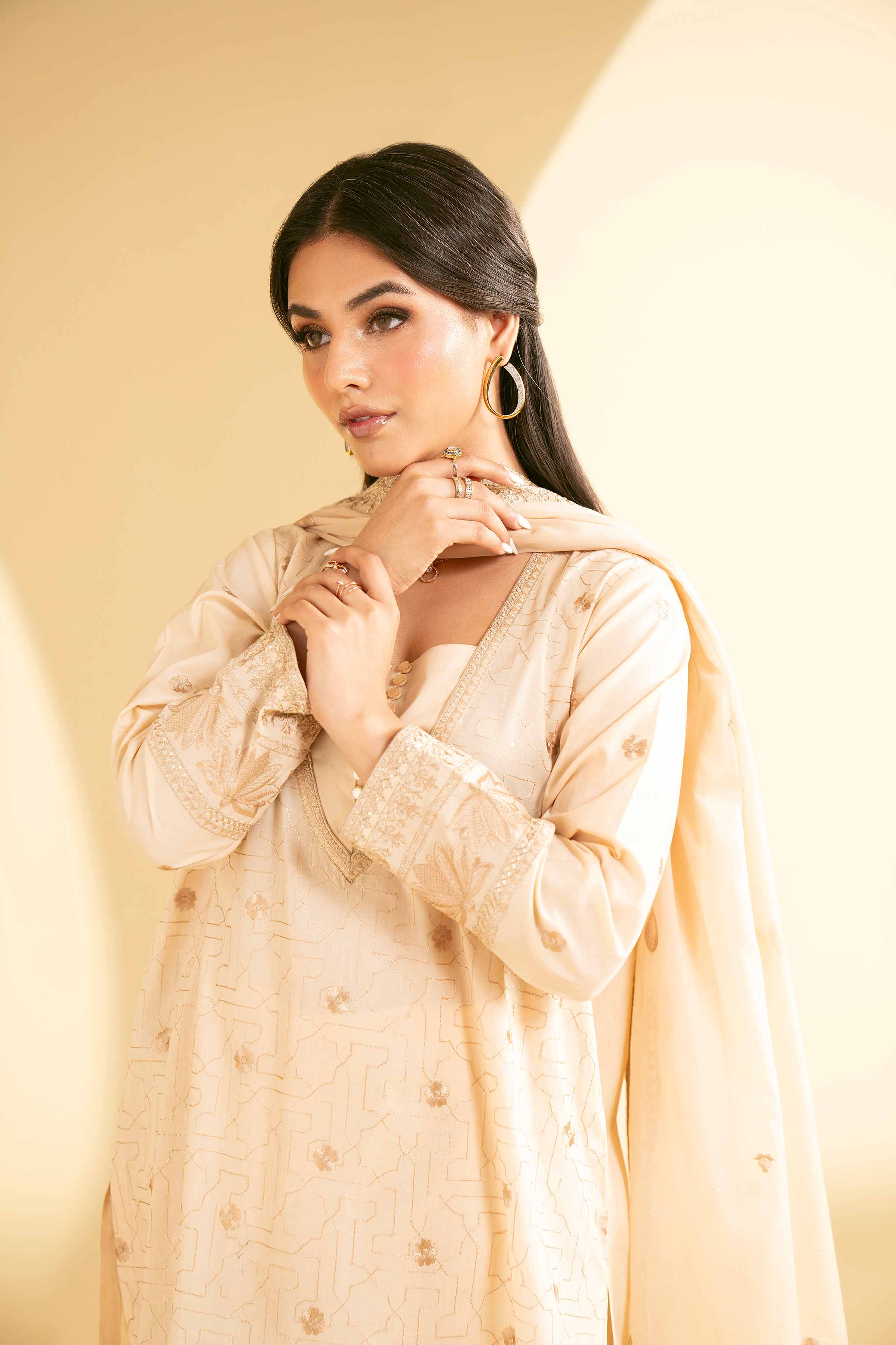 3 Piece - Embroidered Suit - KFE25-03
