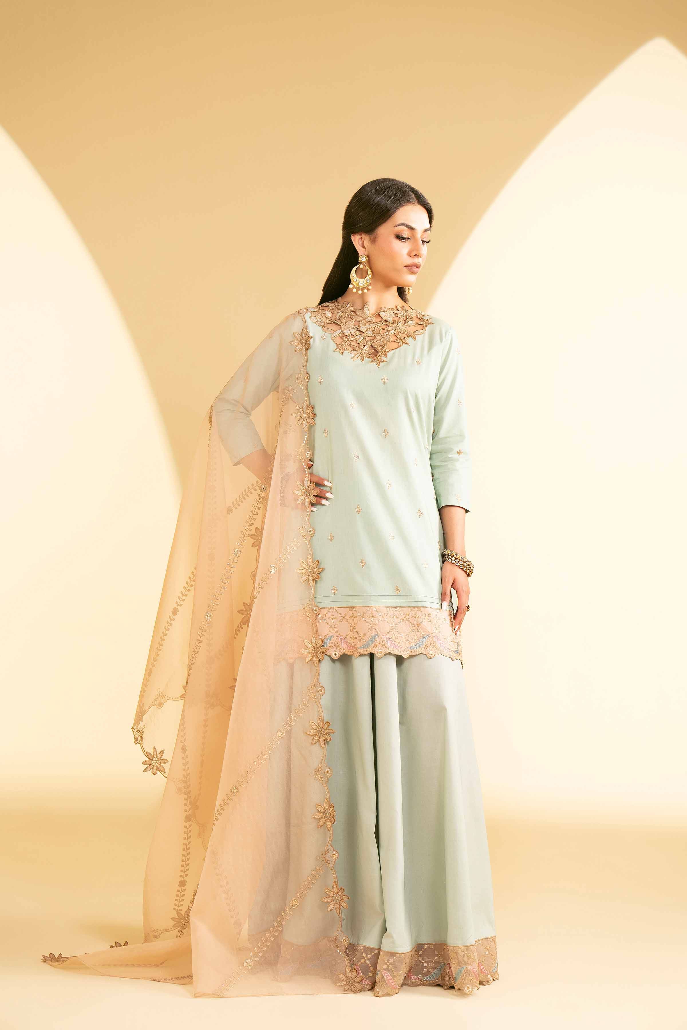 3 Piece - Embroidered Suit - KFE25-08