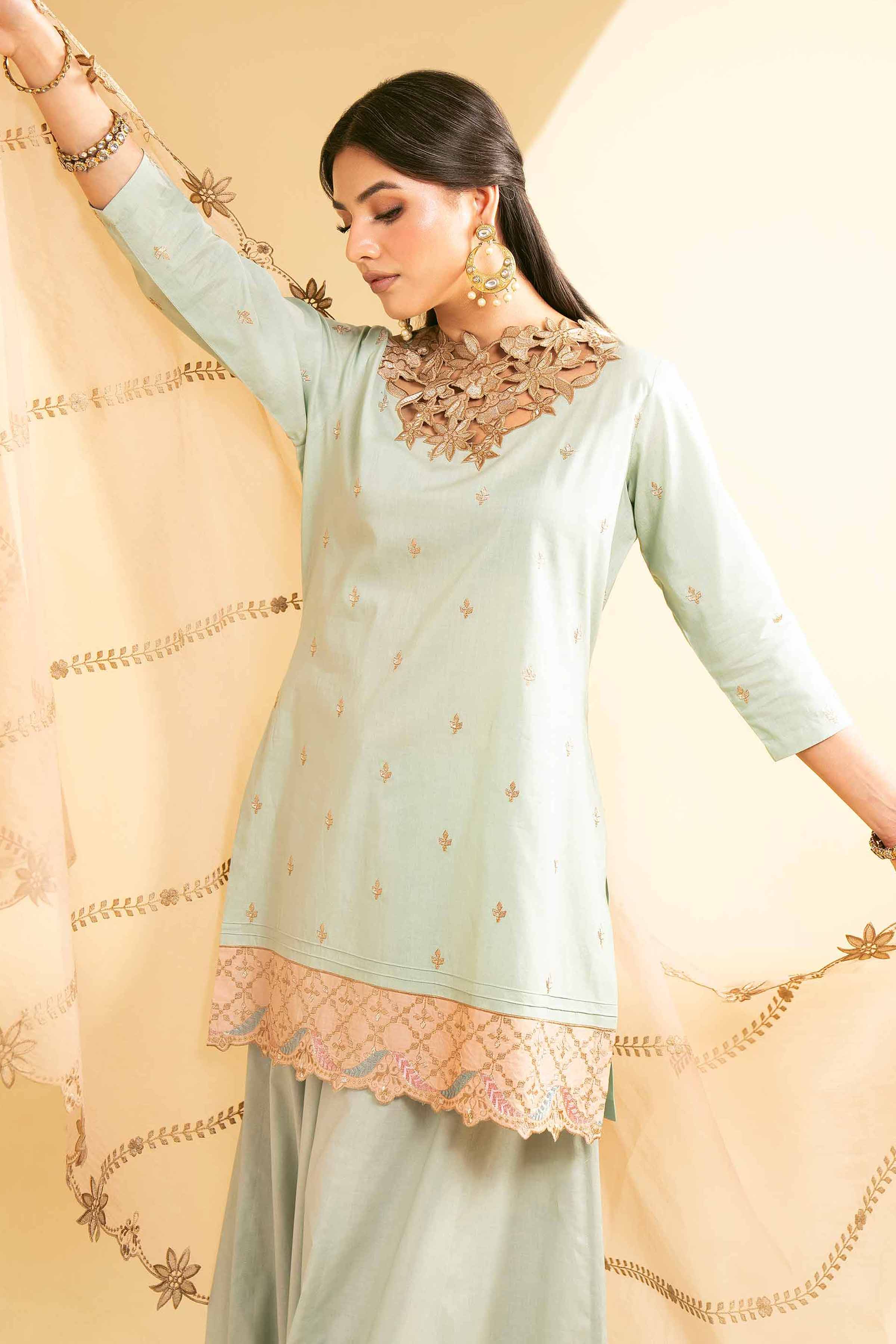 3 Piece - Embroidered Suit - KFE25-08
