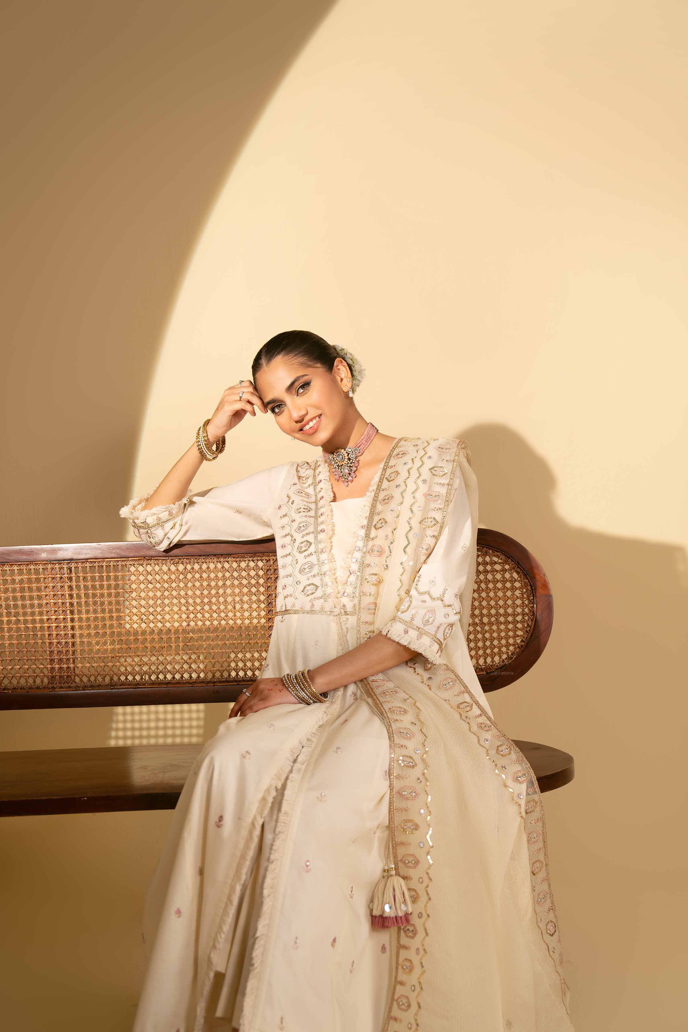 3 Piece - Embroidered Suit - KFE25-10