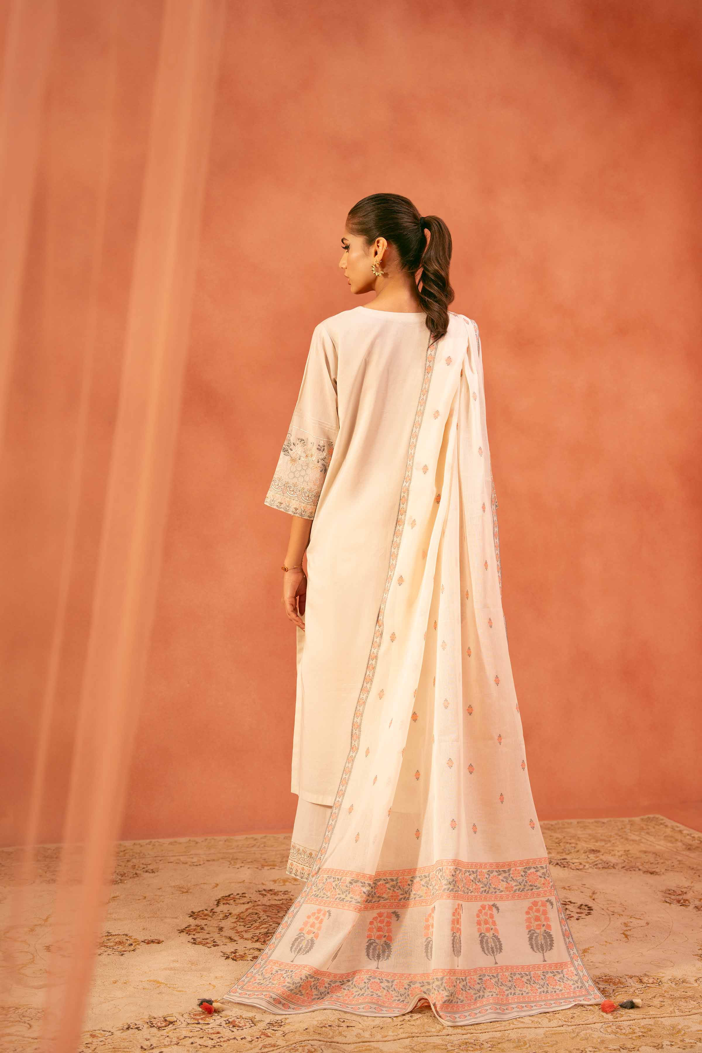 3 Piece - Embroidered Suit - KFE25-116 for Women - Pret Collection | Nishat | Shop Online