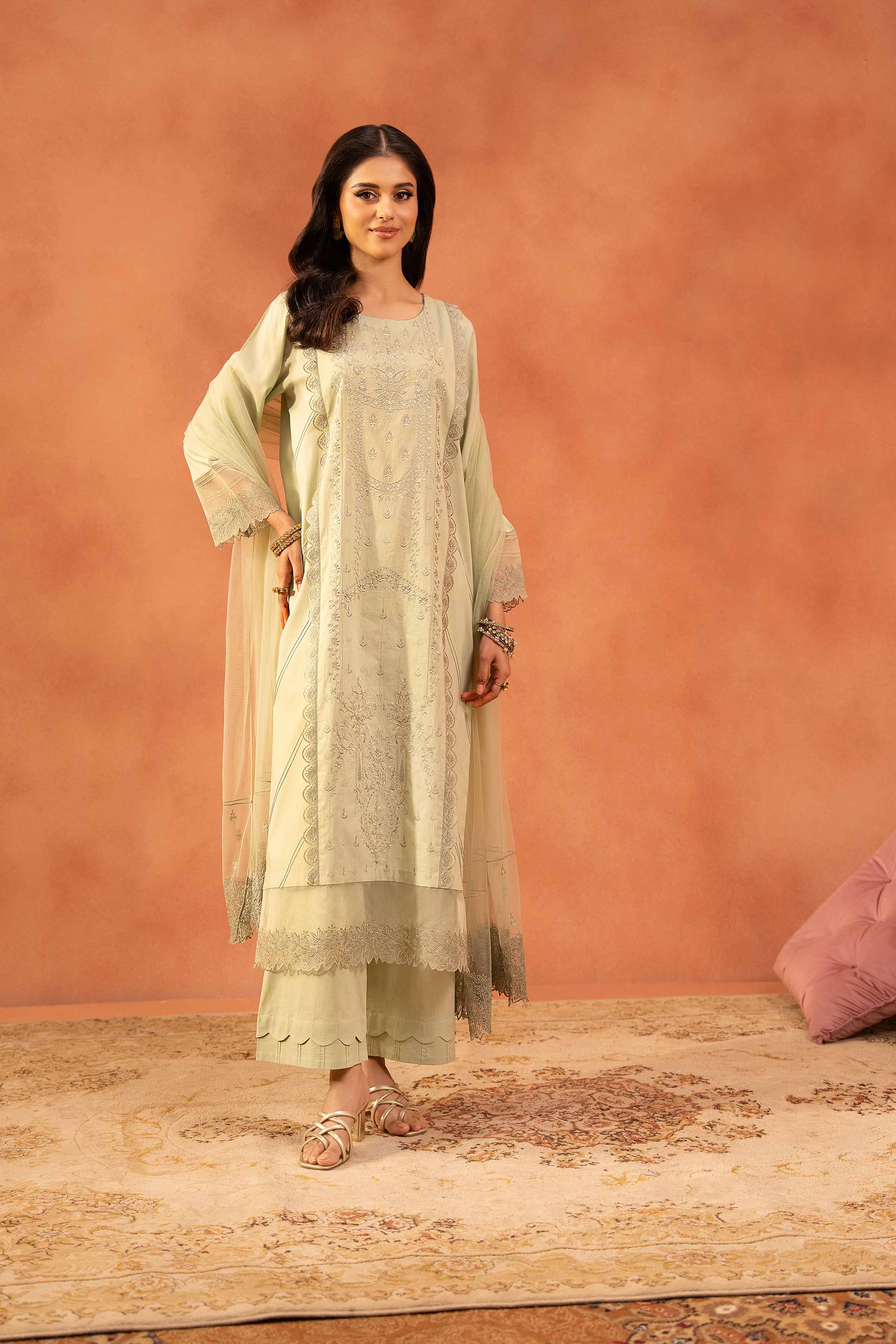 3 Piece - Embroidered Suit - KFE25-133