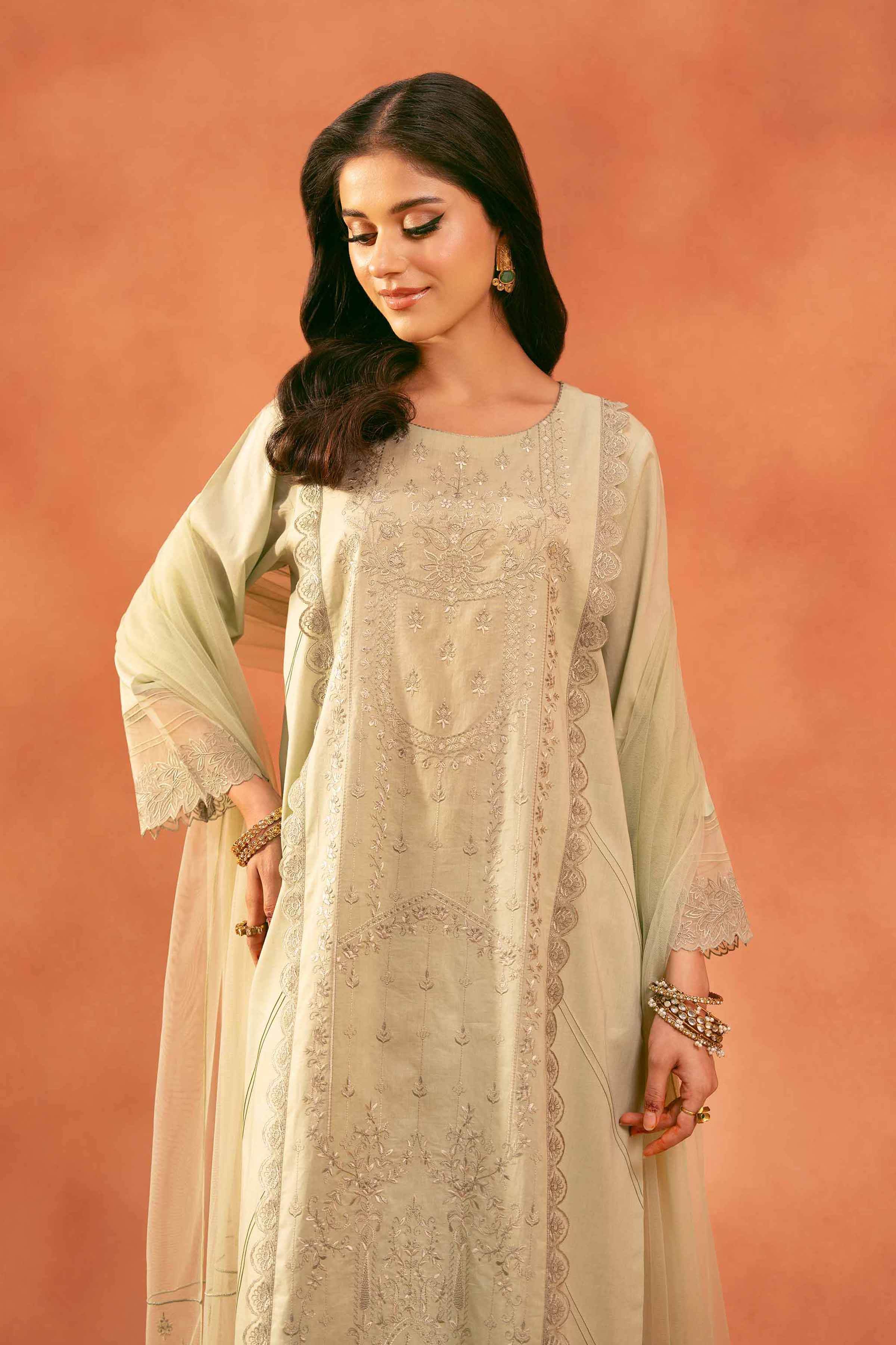 3 Piece - Embroidered Suit - KFE25-133
