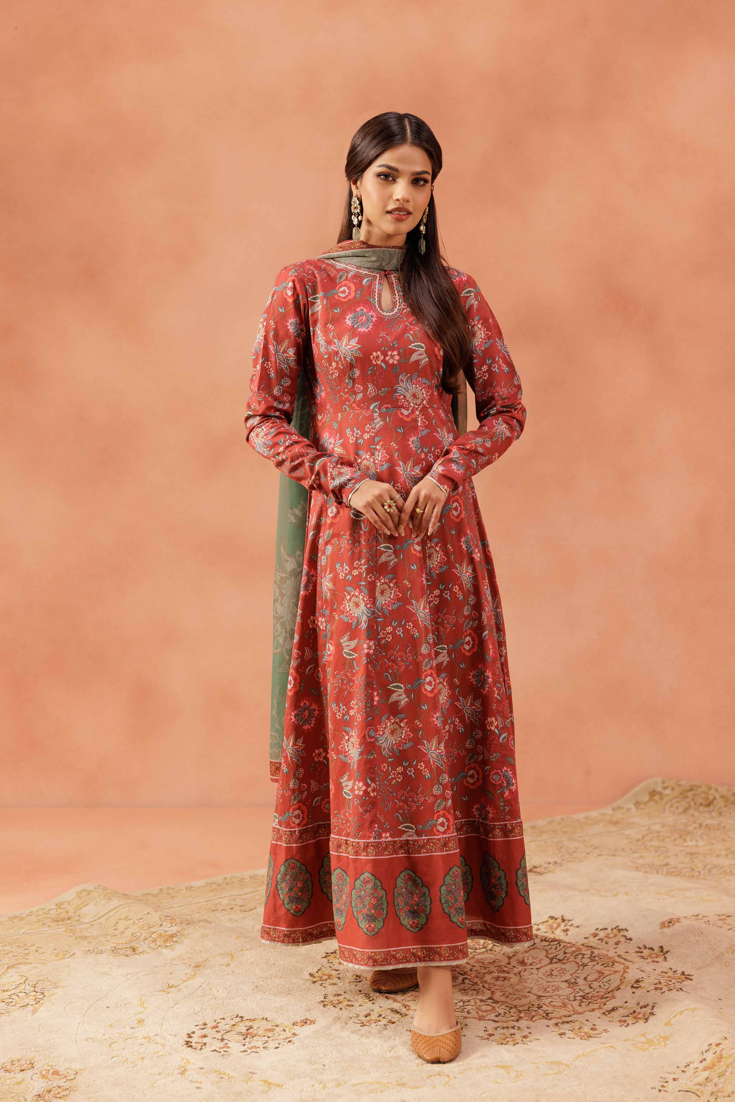 2 Piece - Embroidered Suit - KFE25-144
