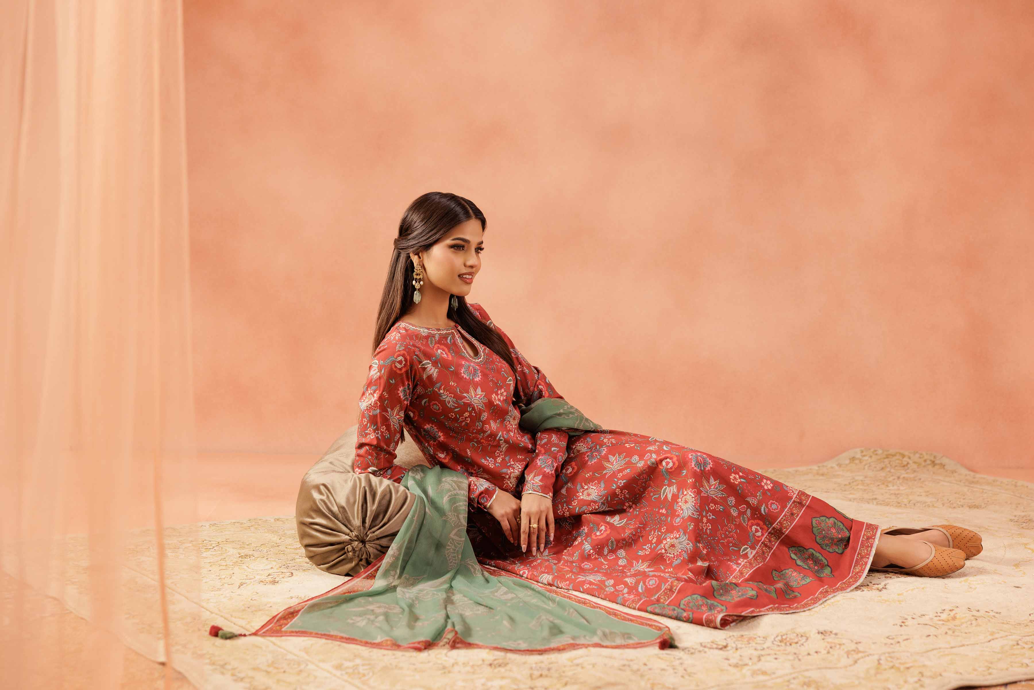 2 Piece - Embroidered Suit - KFE25-144