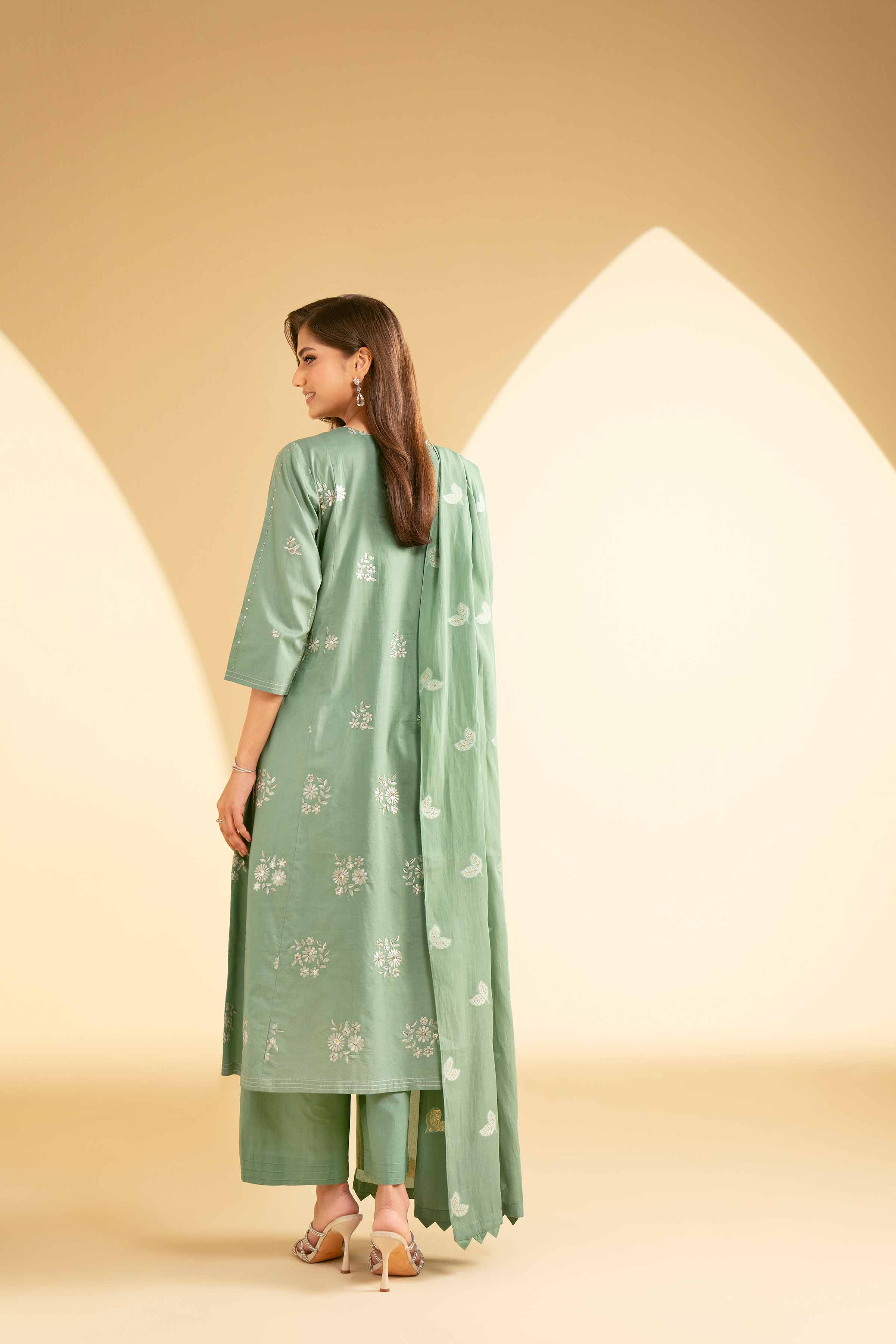 3 Piece - Embroidered Suit - KFE25-16