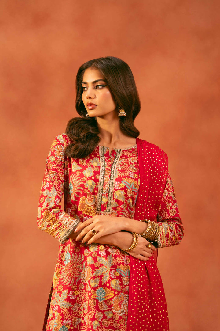 3 Piece - Printed Embroidered Suit - KFE25-166 for Women - Pret Collection | Nishat | Shop Online