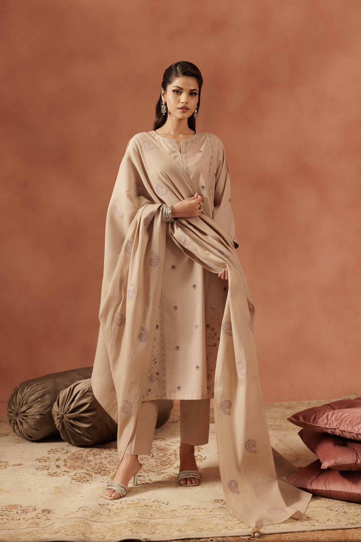 3 Piece - Embroidered Suit - KFE25-174 for Women - Pret Collection | Nishat | Shop Online
