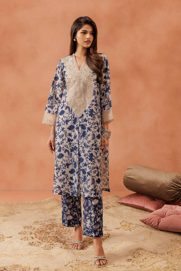 2 Piece - Printed Embroidered Suit - KFE25-178 for Women - Pret Collection | Nishat | Shop Online