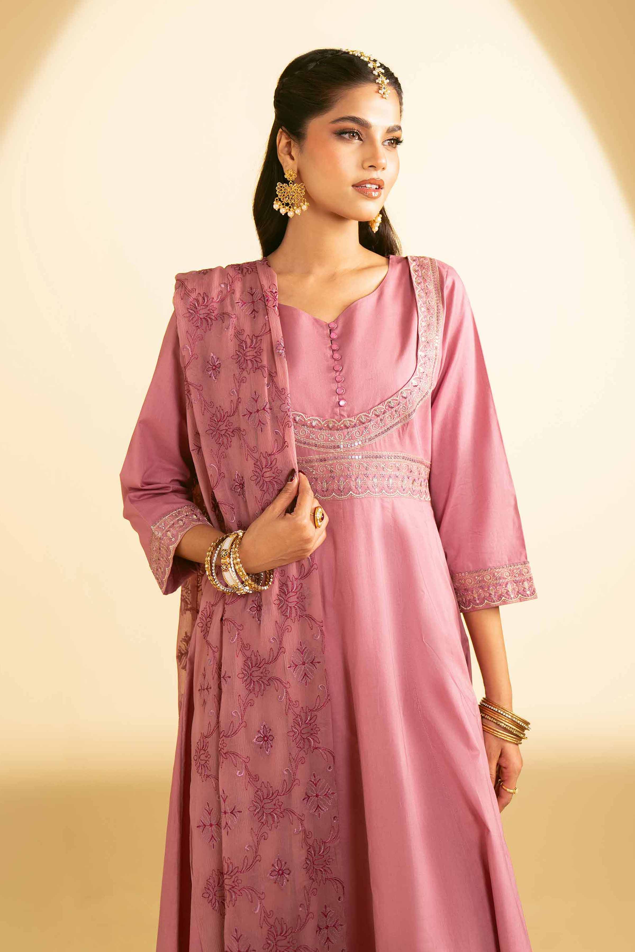 2 Piece - Embroidered Suit - KFE25-18