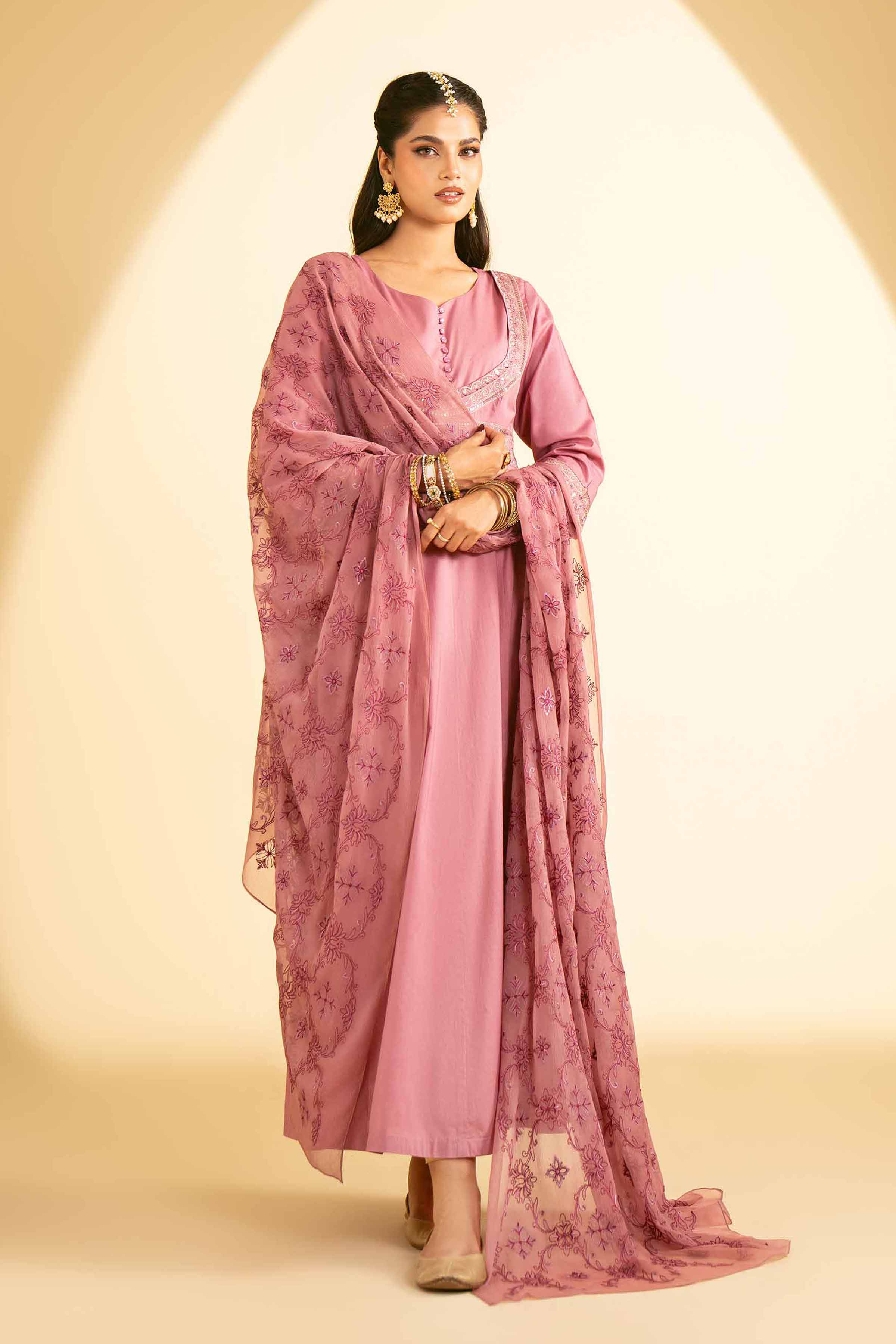 2 Piece - Embroidered Suit - KFE25-18