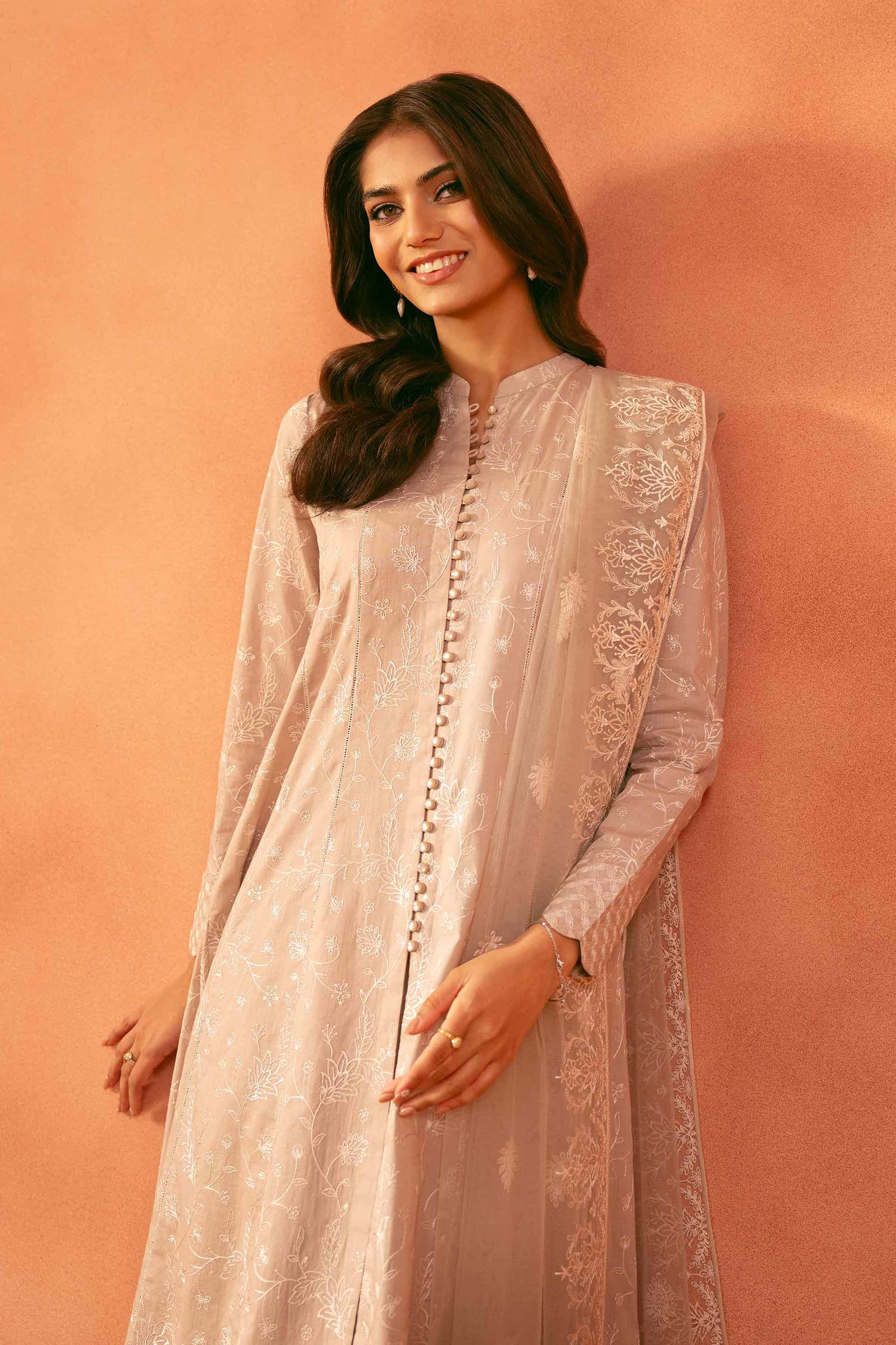 3 Piece - Embroidered Suit - KFE25-181 for Women - Pret Collection | Nishat | Shop Online