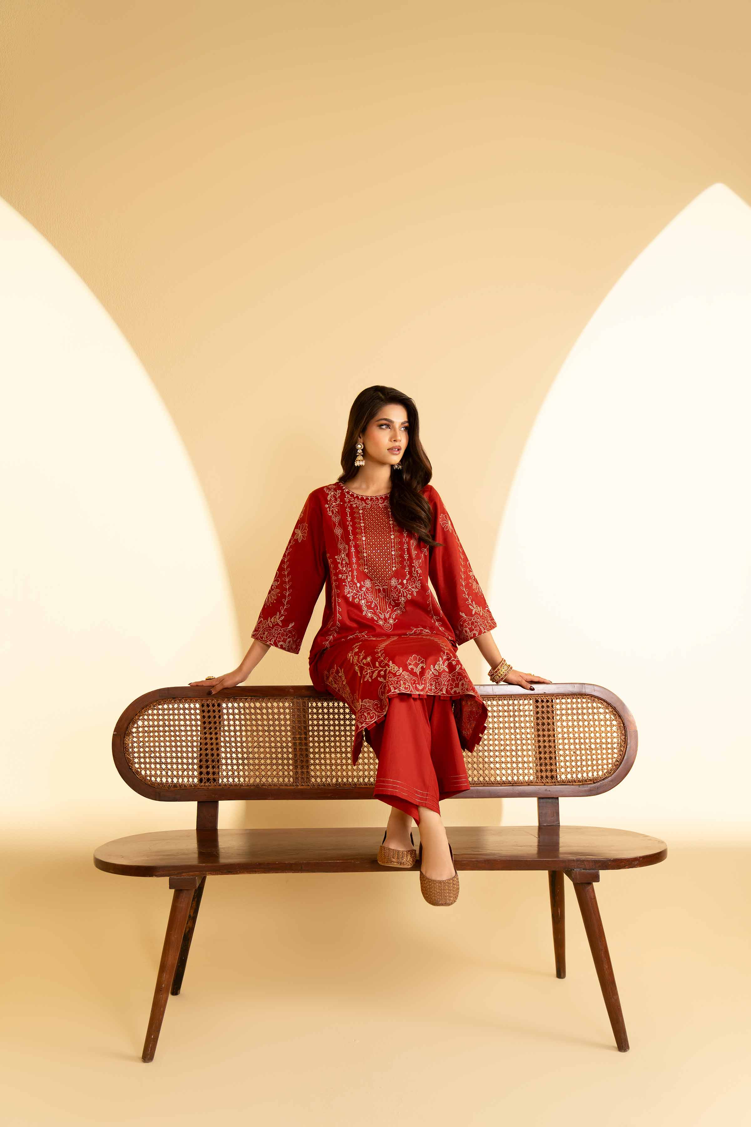 2 Piece - Embroidered Suit - KFE25-21