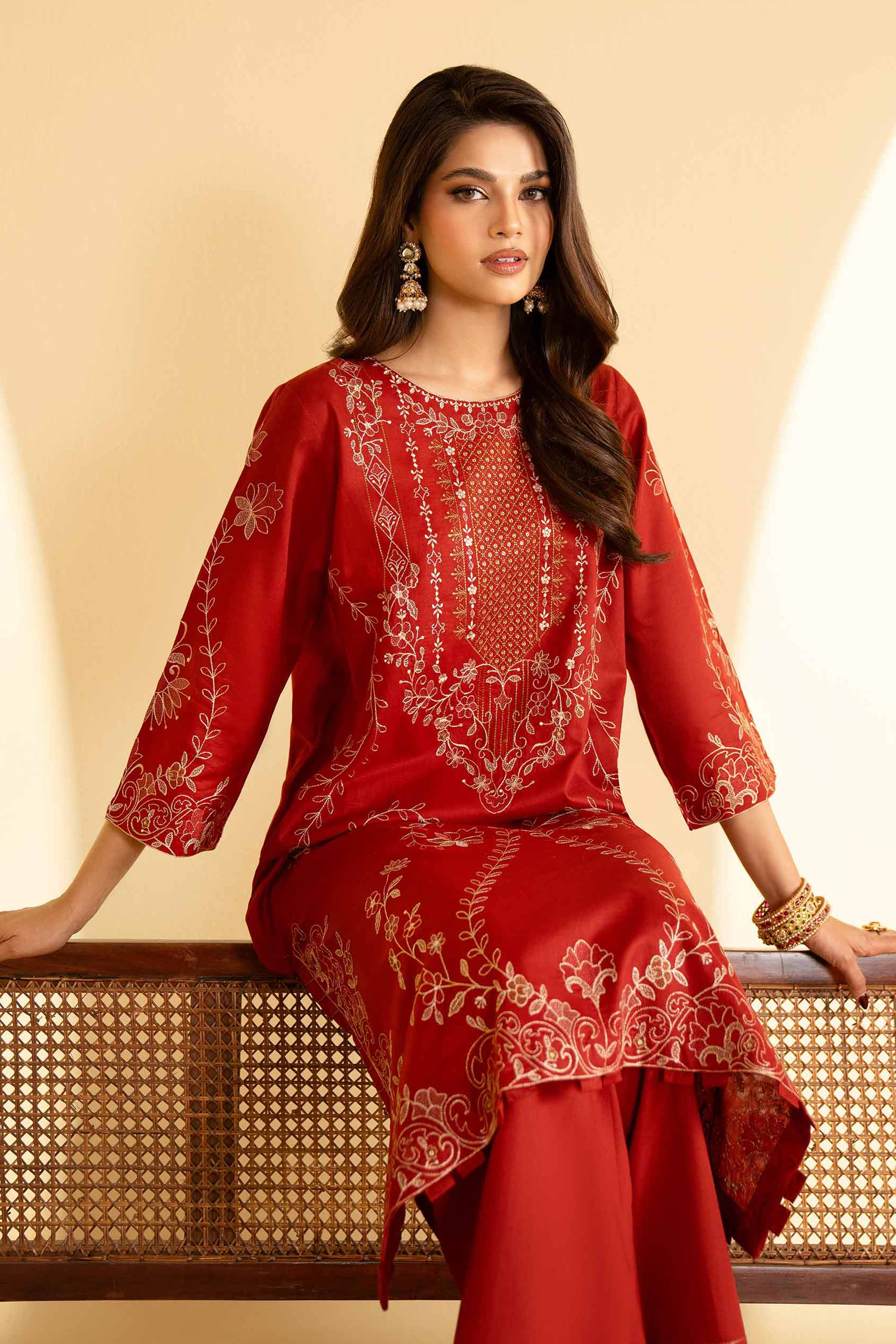 2 Piece - Embroidered Suit - KFE25-21