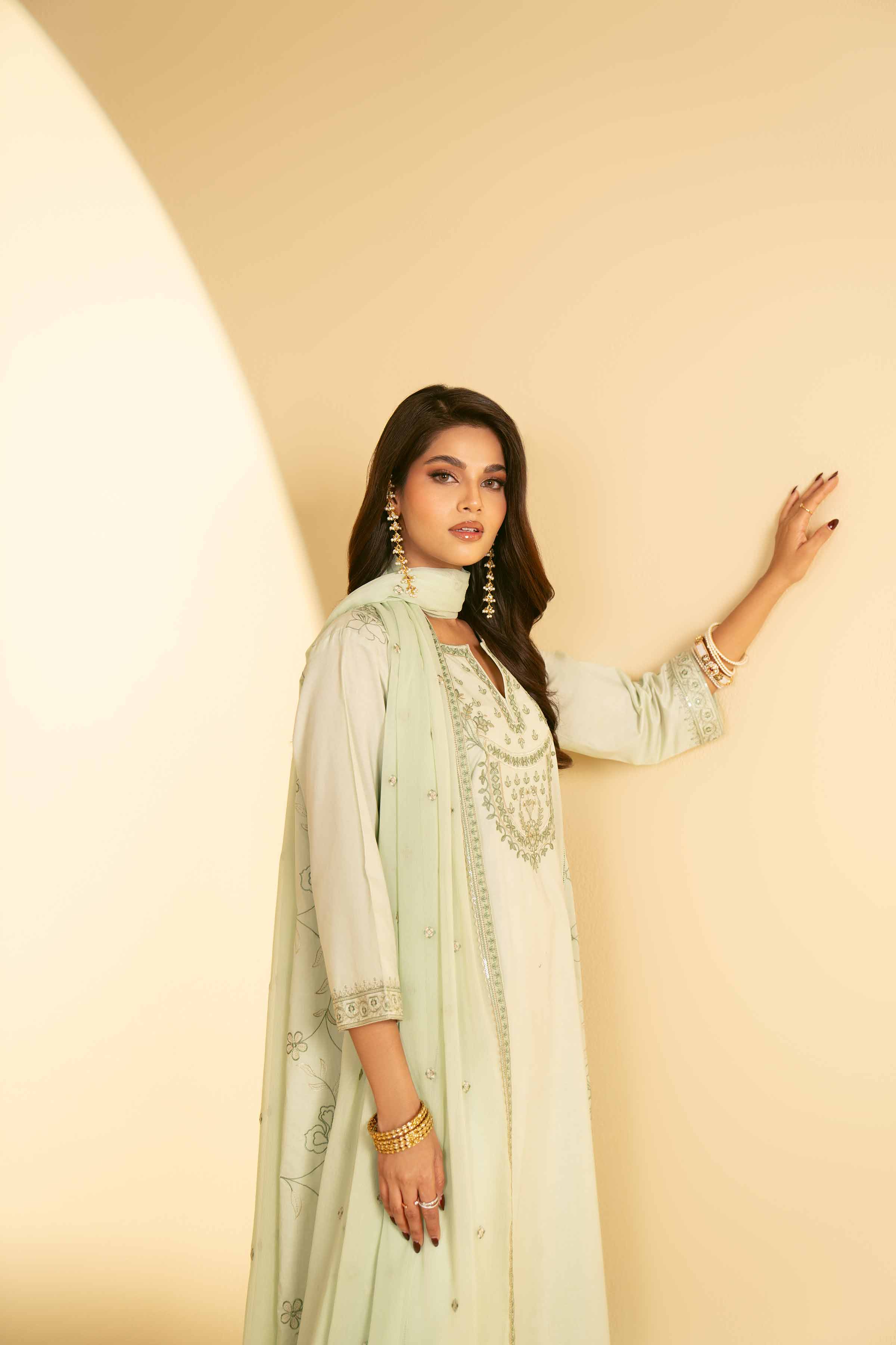 2 Piece - Embroidered Suit - KFE25-22