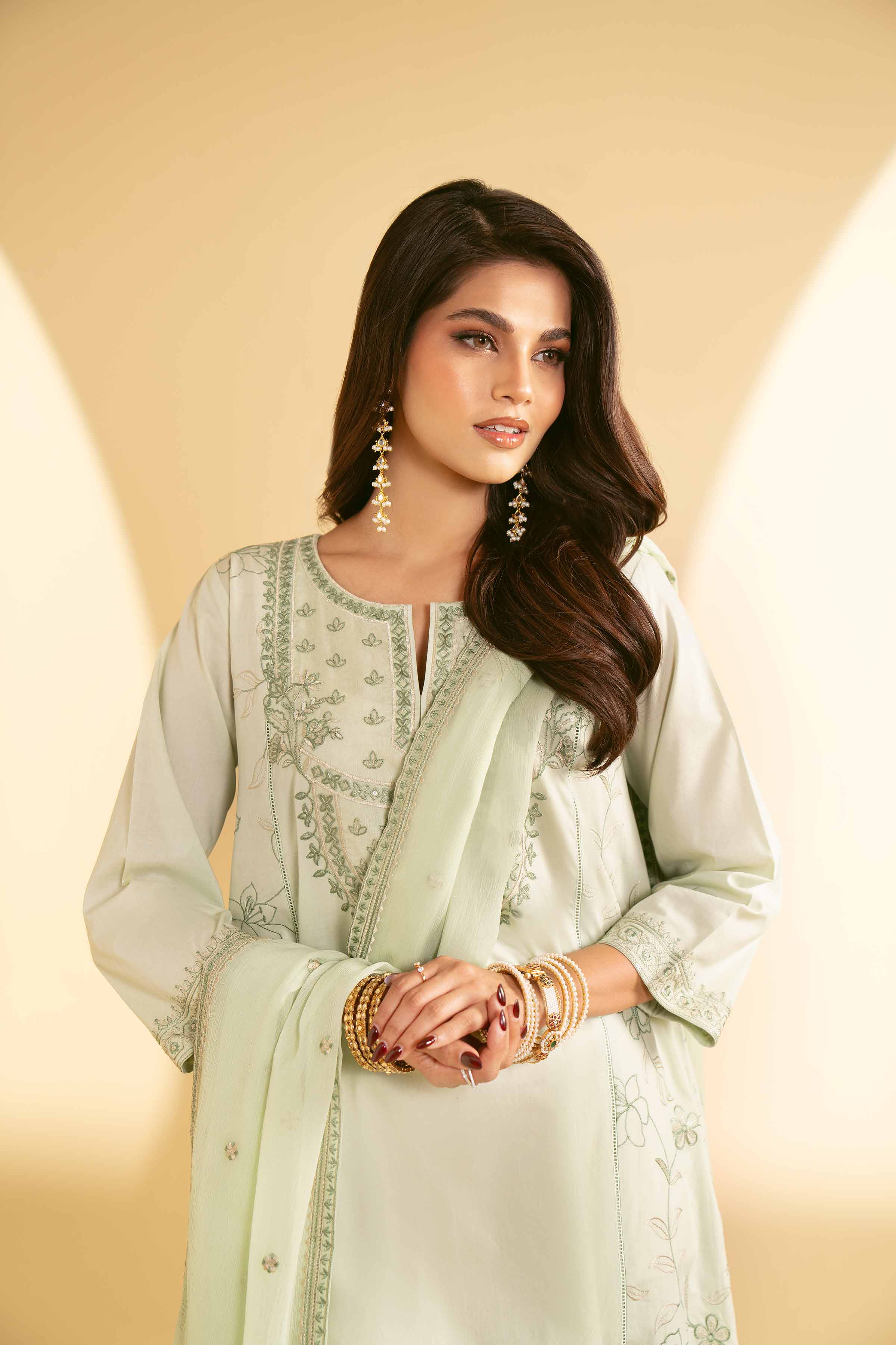 2 Piece - Embroidered Suit - KFE25-22