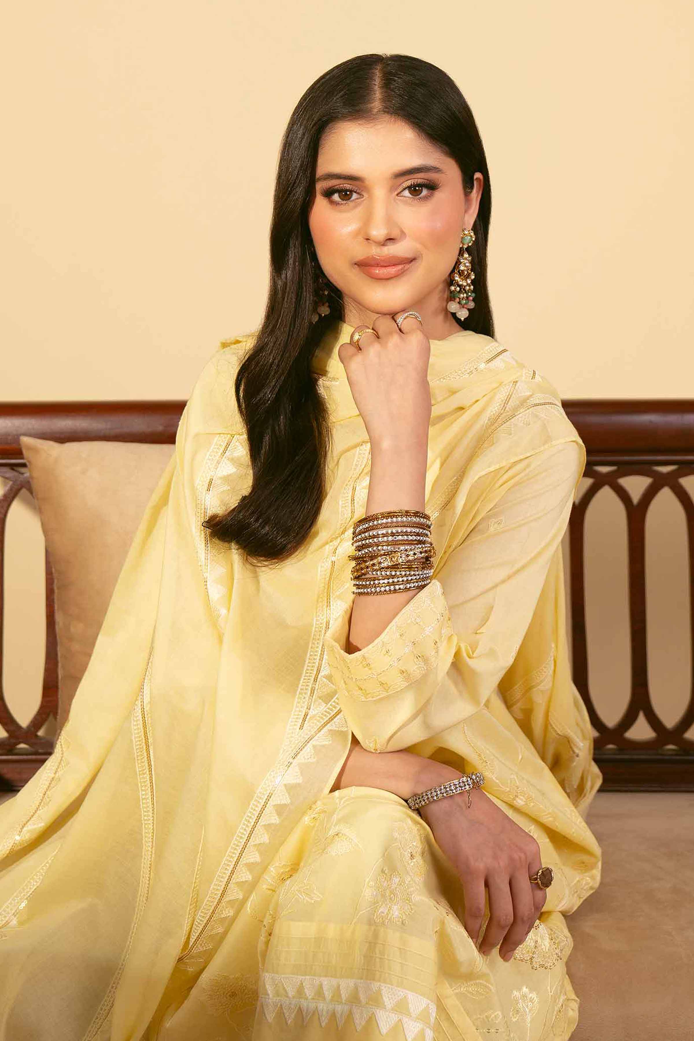 3 Piece - Embroidered Suit - KFE25-23