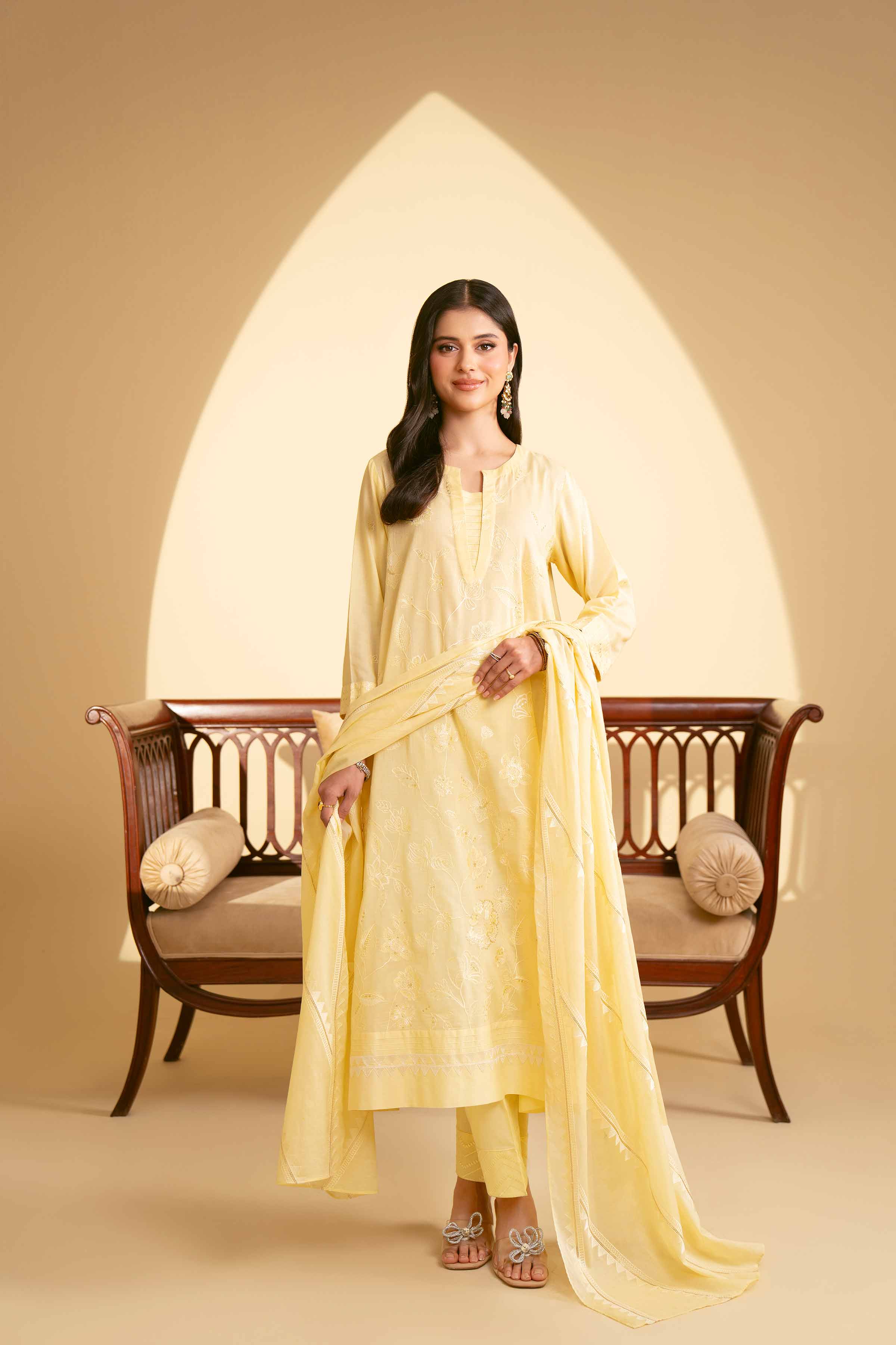 3 Piece - Embroidered Suit - KFE25-23