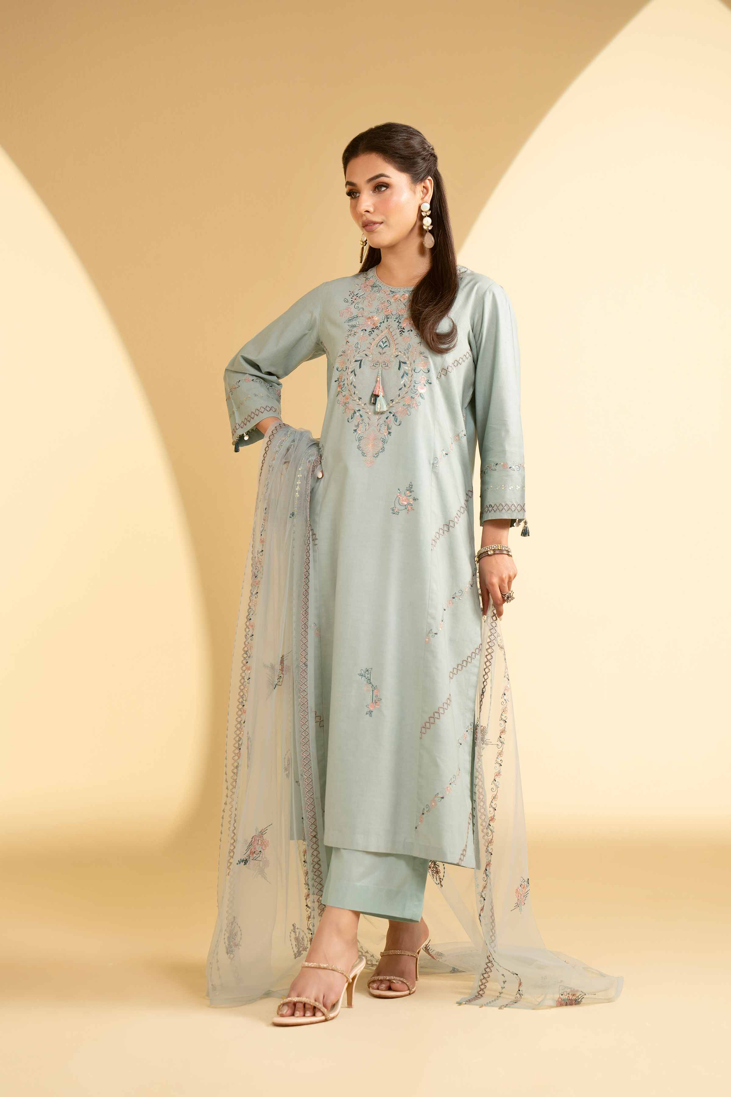 3 Piece - Embroidered Suit - KFE25-27