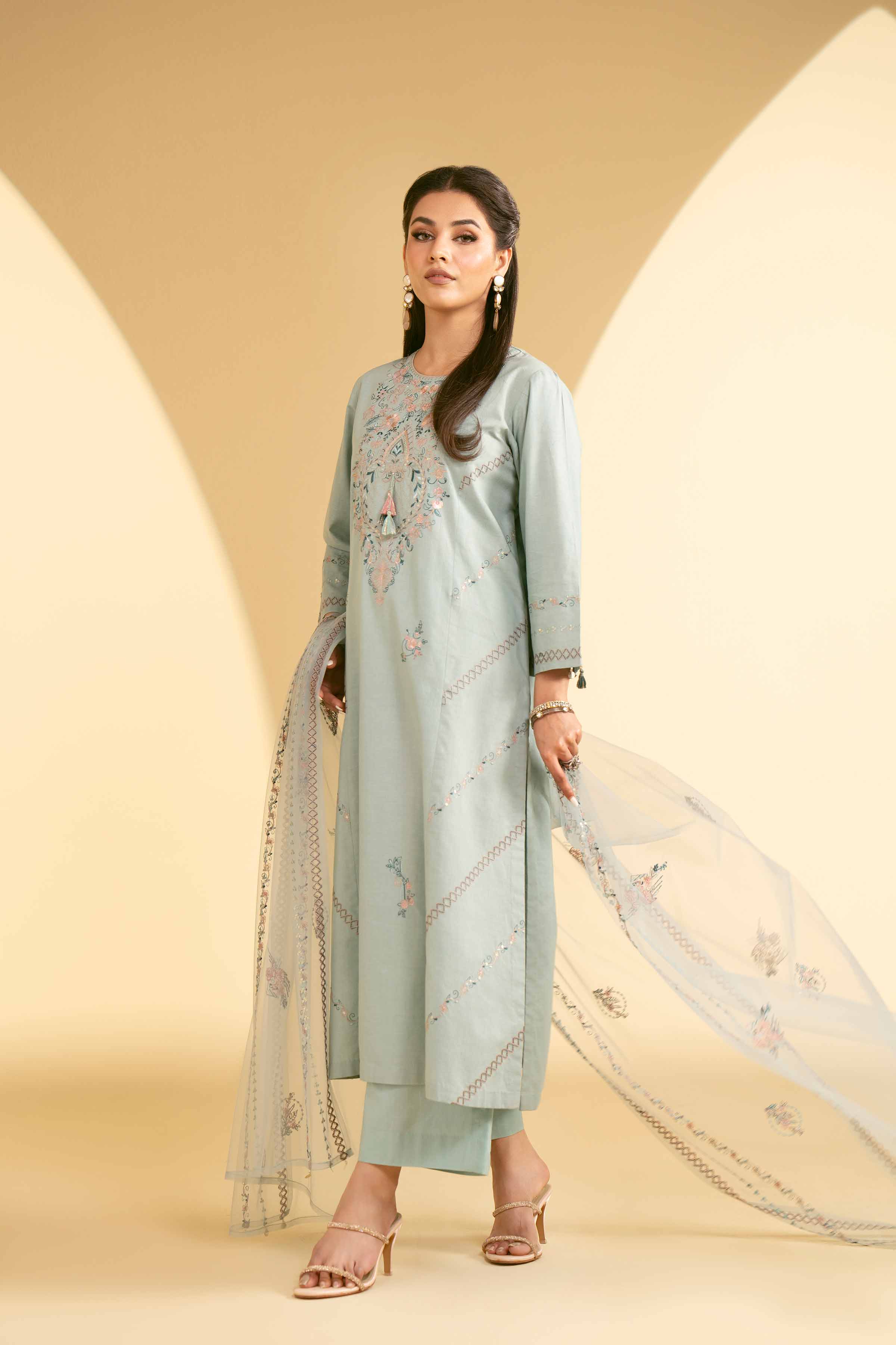 3 Piece - Embroidered Suit - KFE25-27