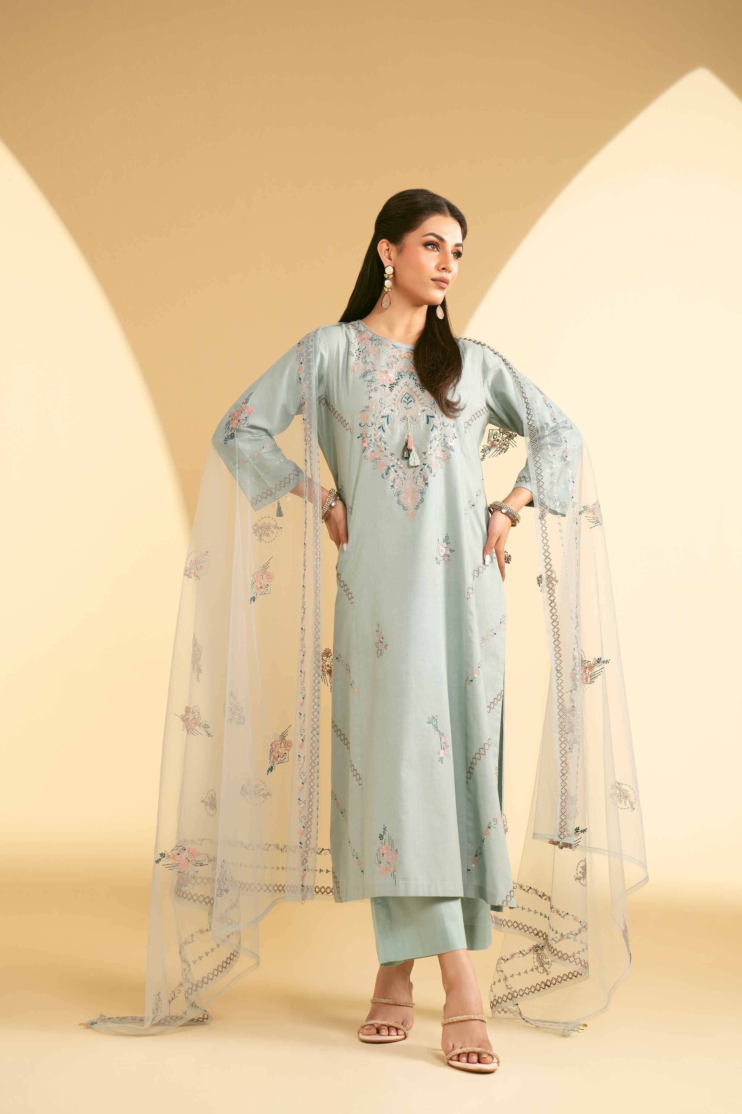 3 Piece - Embroidered Suit - KFE25-27