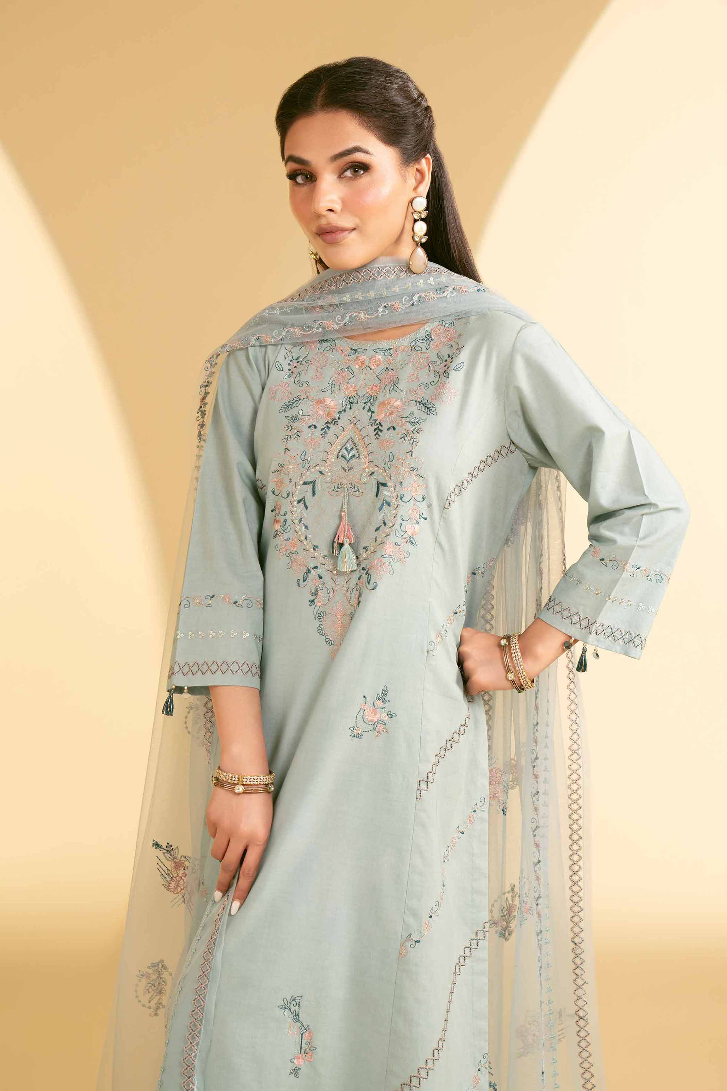 3 Piece - Embroidered Suit - KFE25-27