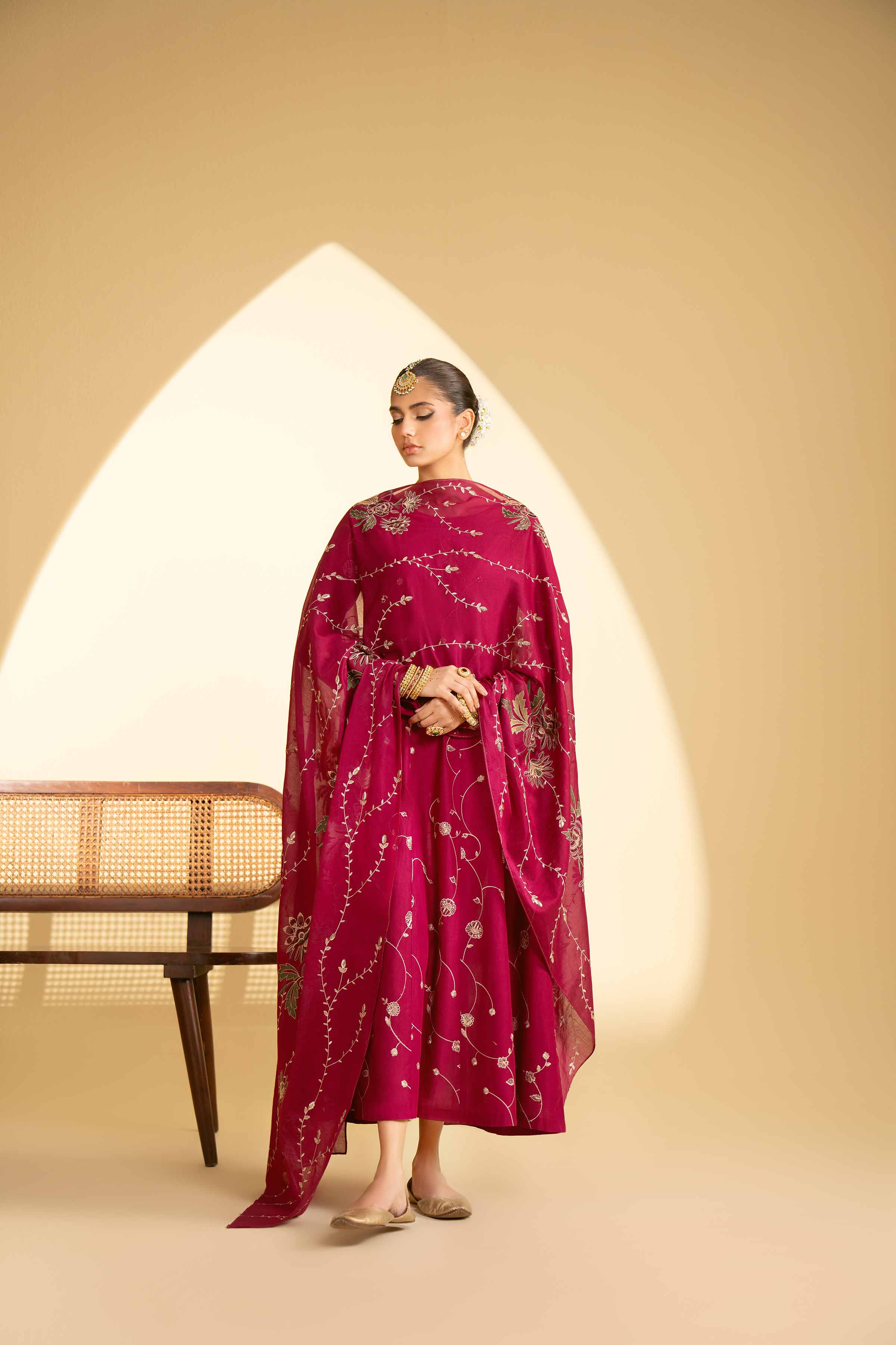 2 Piece - Embroidered Suit - KFE25-28