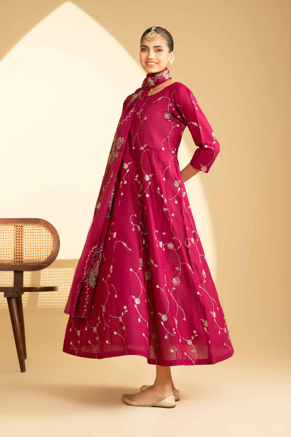 2 Piece - Embroidered Suit - KFE25-28