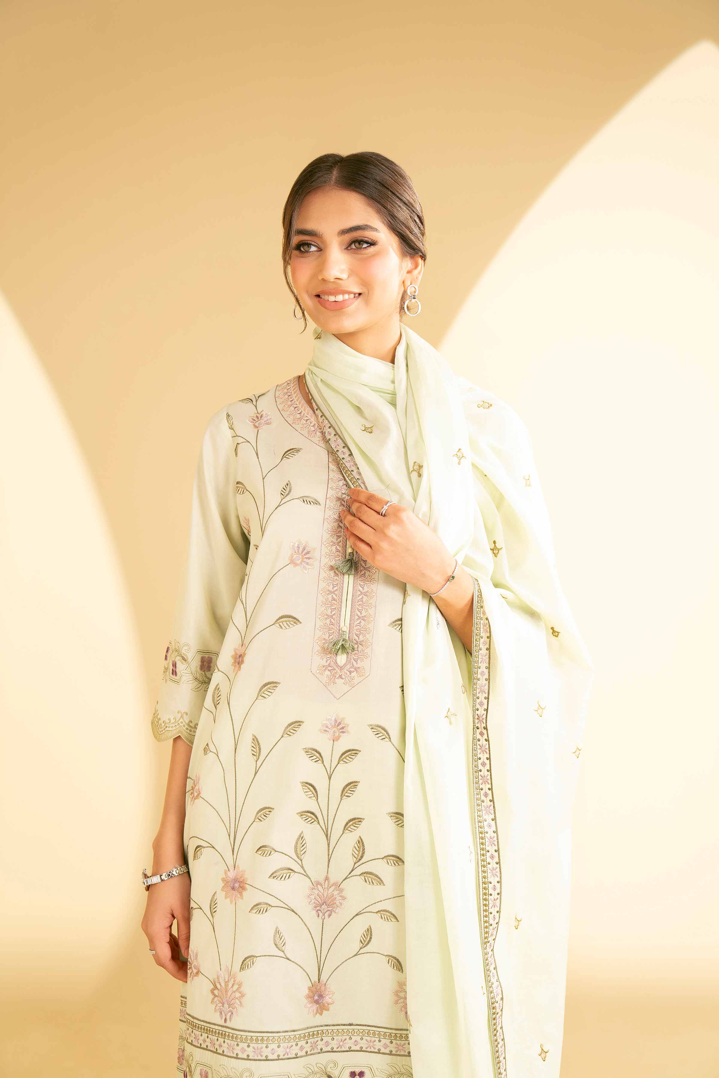 3 Piece - Embroidered Suit - KFE25-30