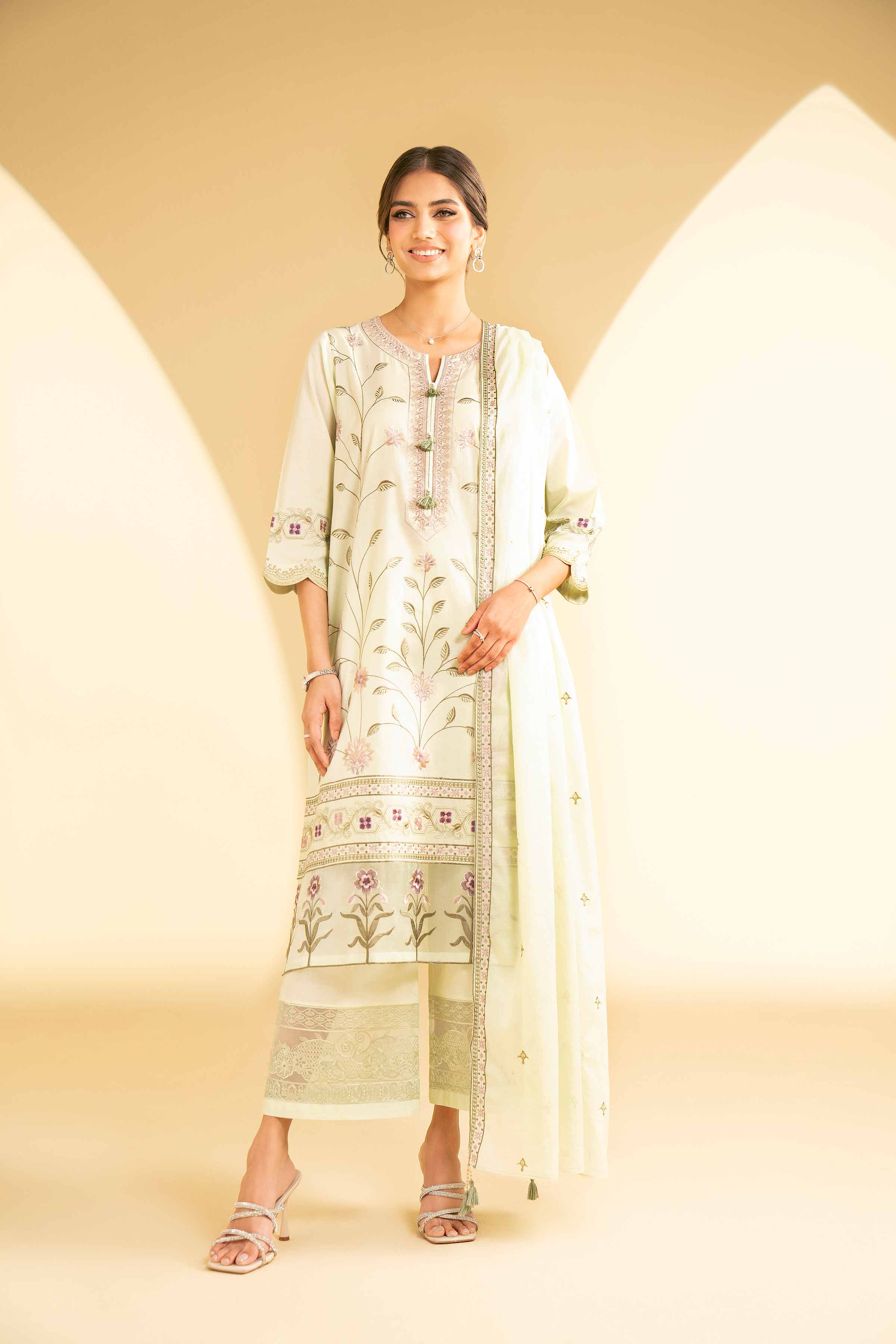 3 Piece - Embroidered Suit - KFE25-30