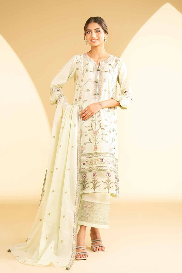 3 Piece - Embroidered Suit - KFE25-30