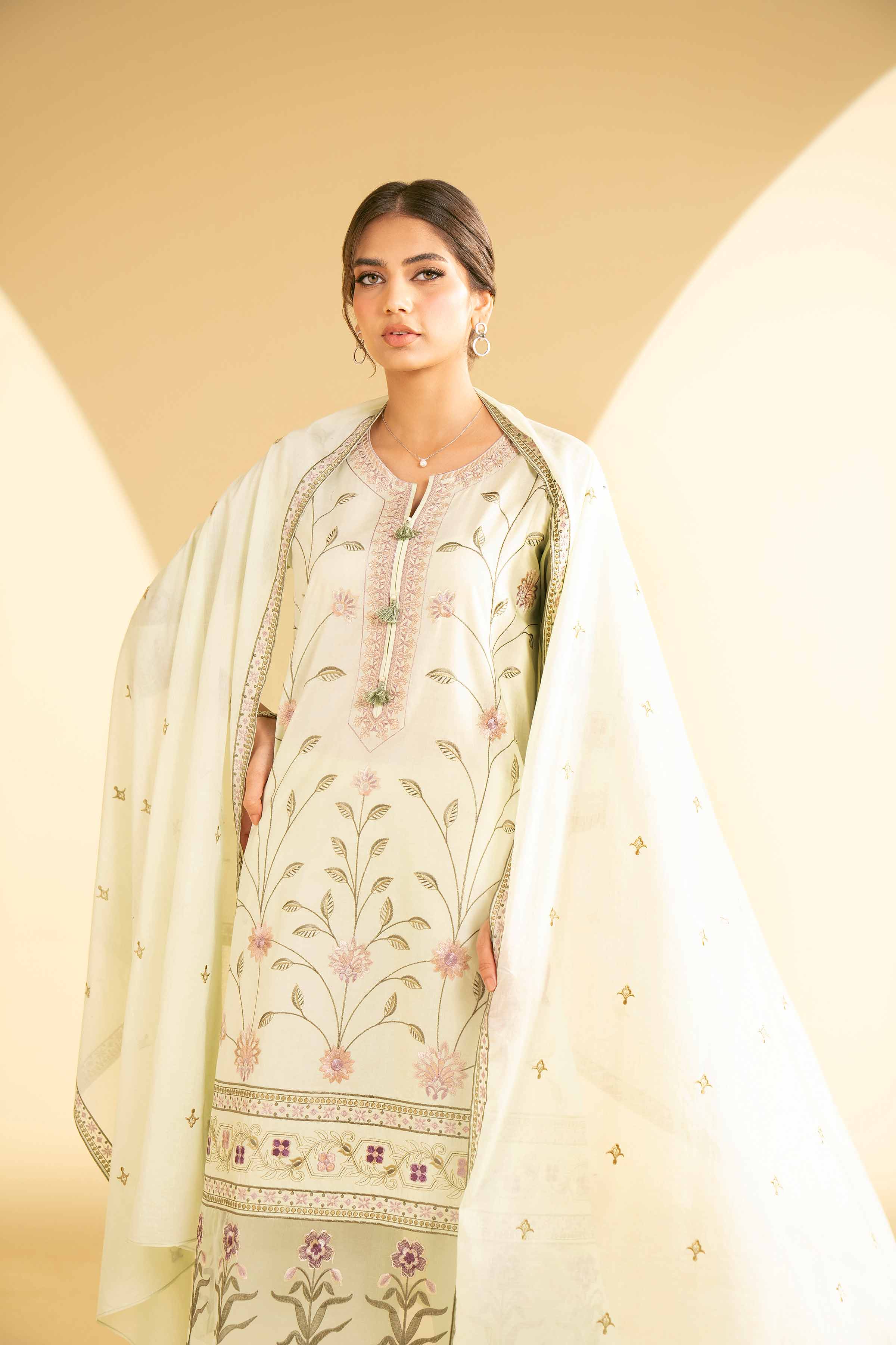 3 Piece - Embroidered Suit - KFE25-30