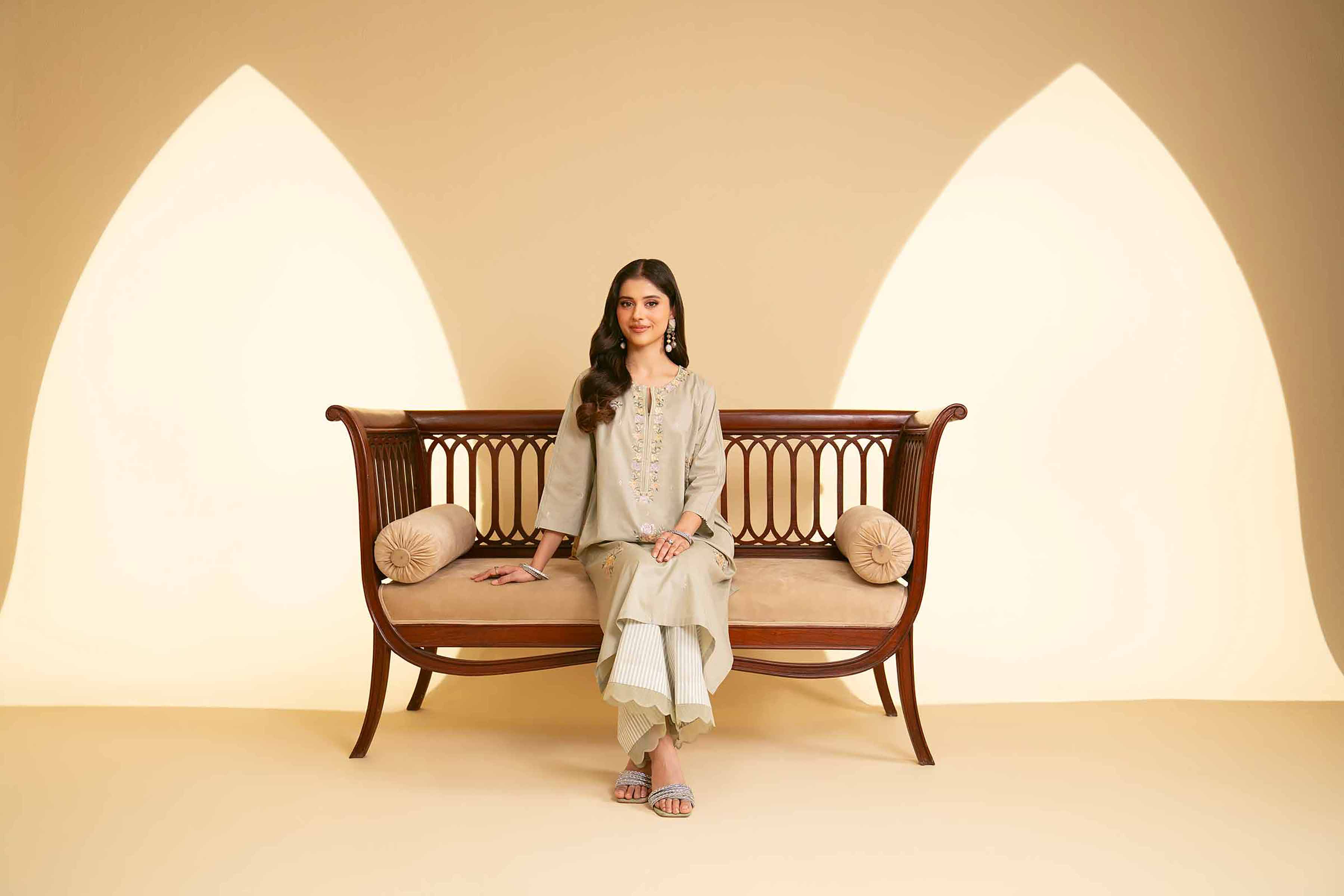 2 Piece - Embroidered Suit - KFE25-32