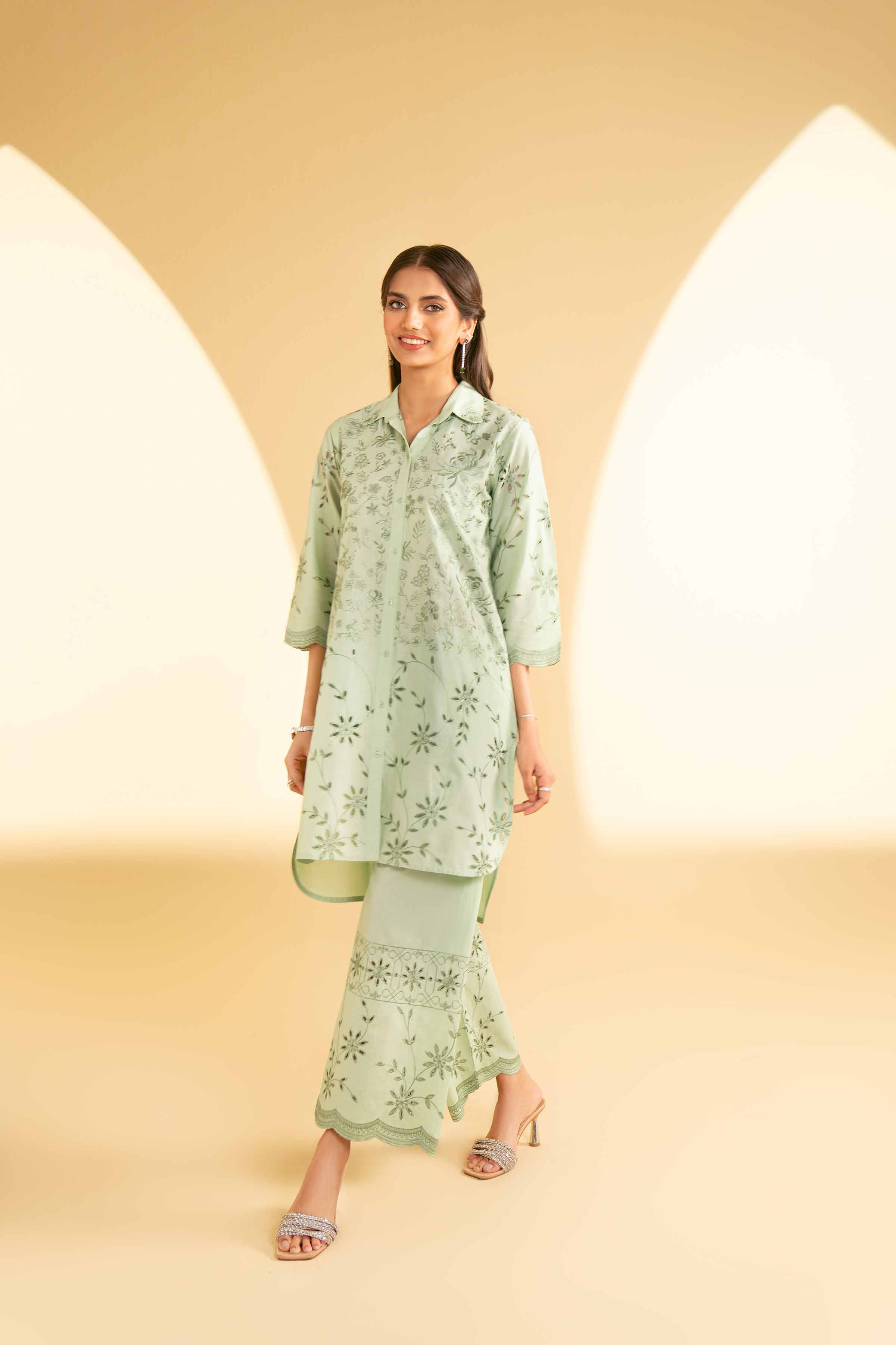 2 Piece - Embroidered Suit - KFE25-33