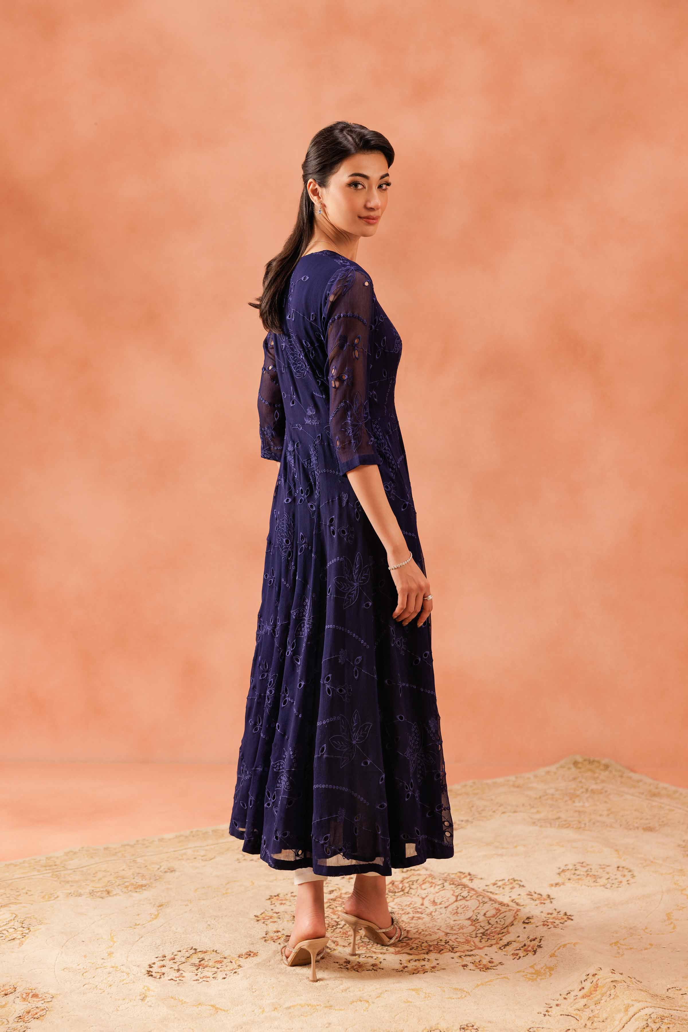 Embroidered Dress - KFE25-35