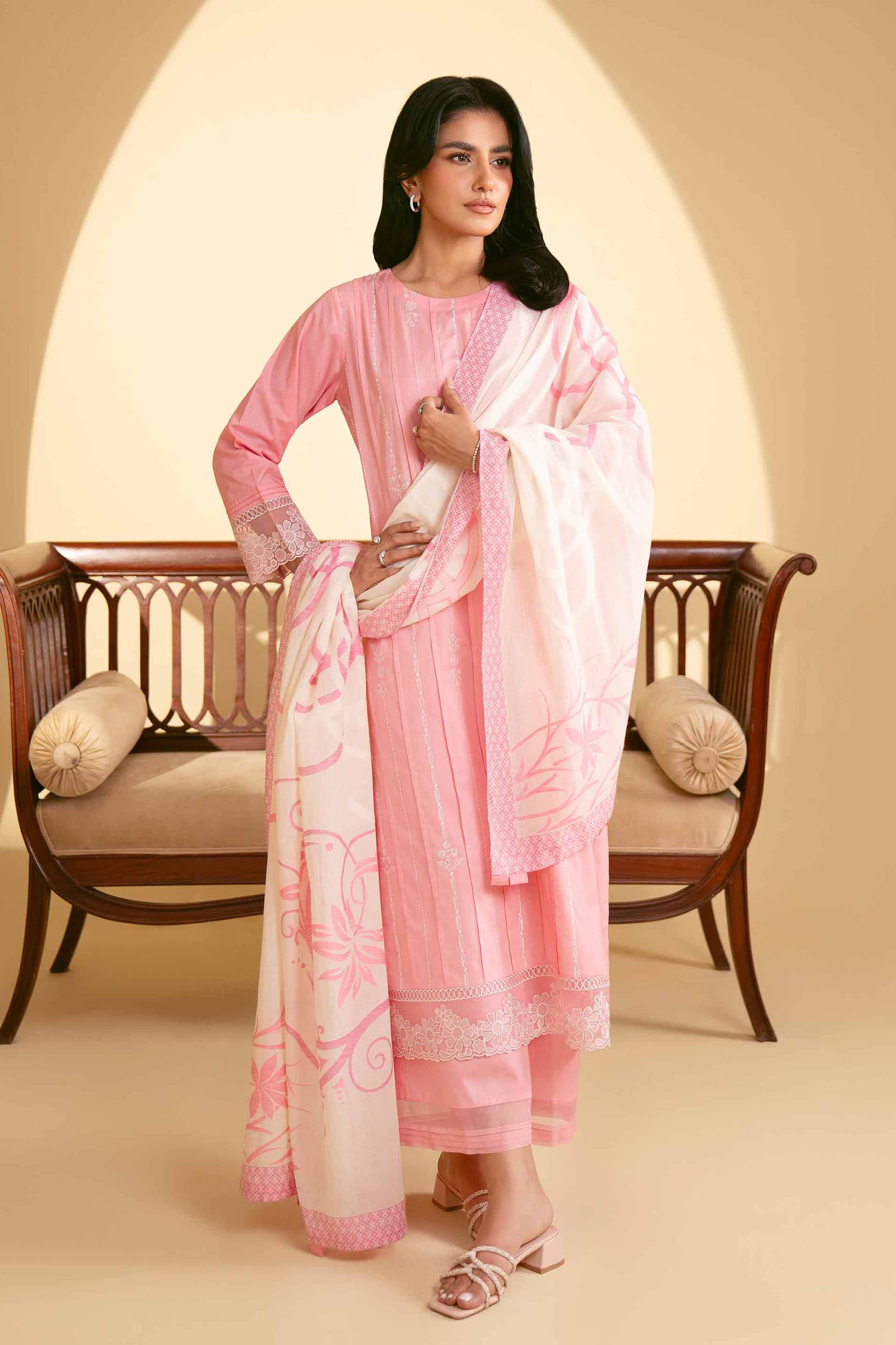 3 Piece - Embroidered Suit - KFE25-38