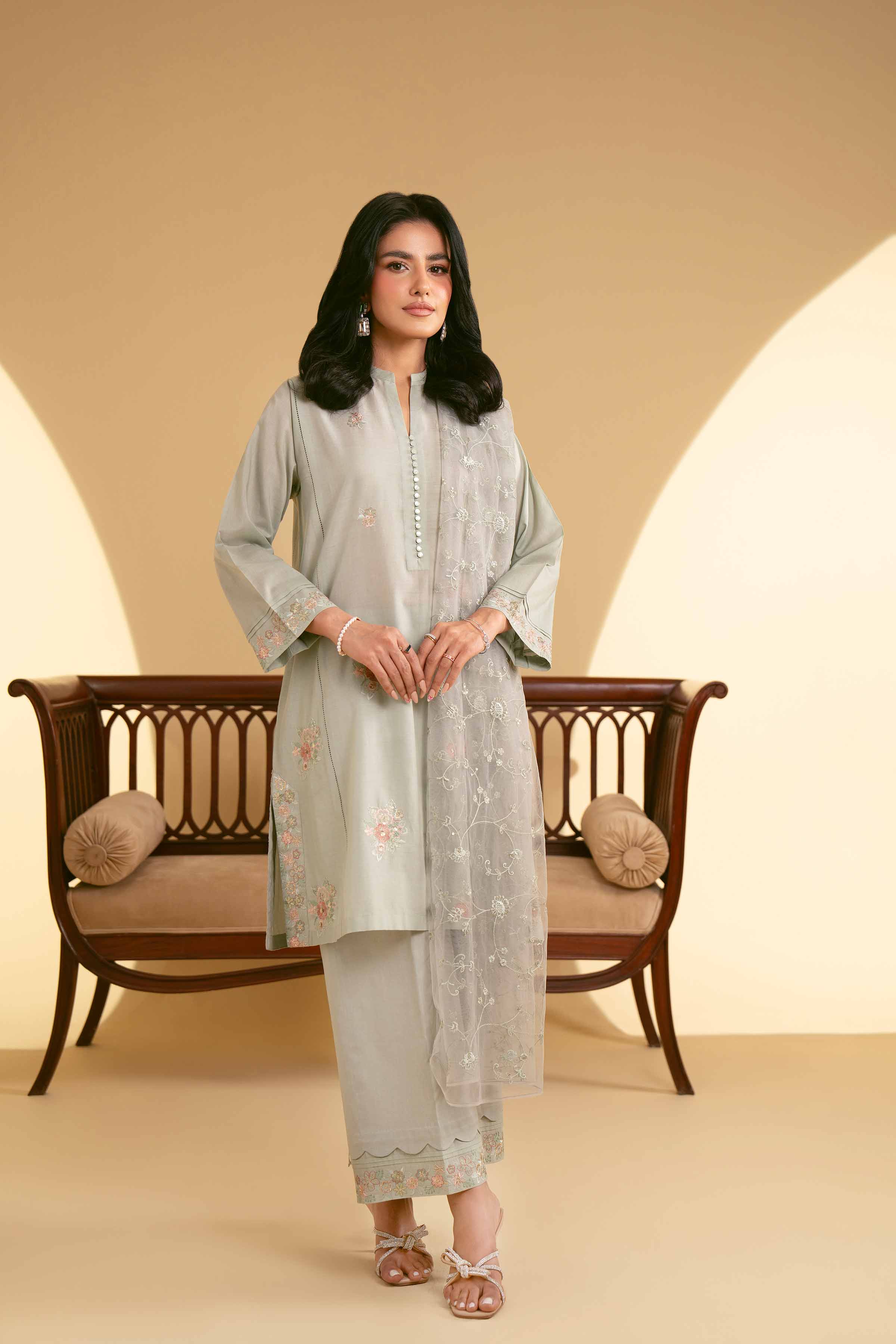 3 Piece - Embroidered Suit - KFE25-42