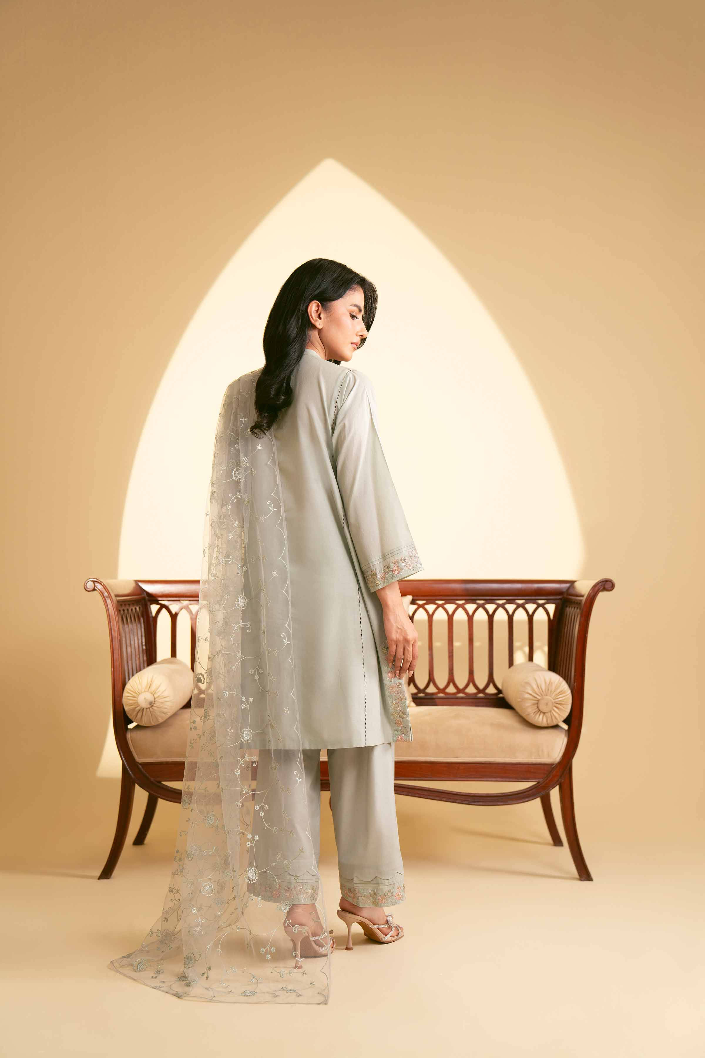 3 Piece - Embroidered Suit - KFE25-42