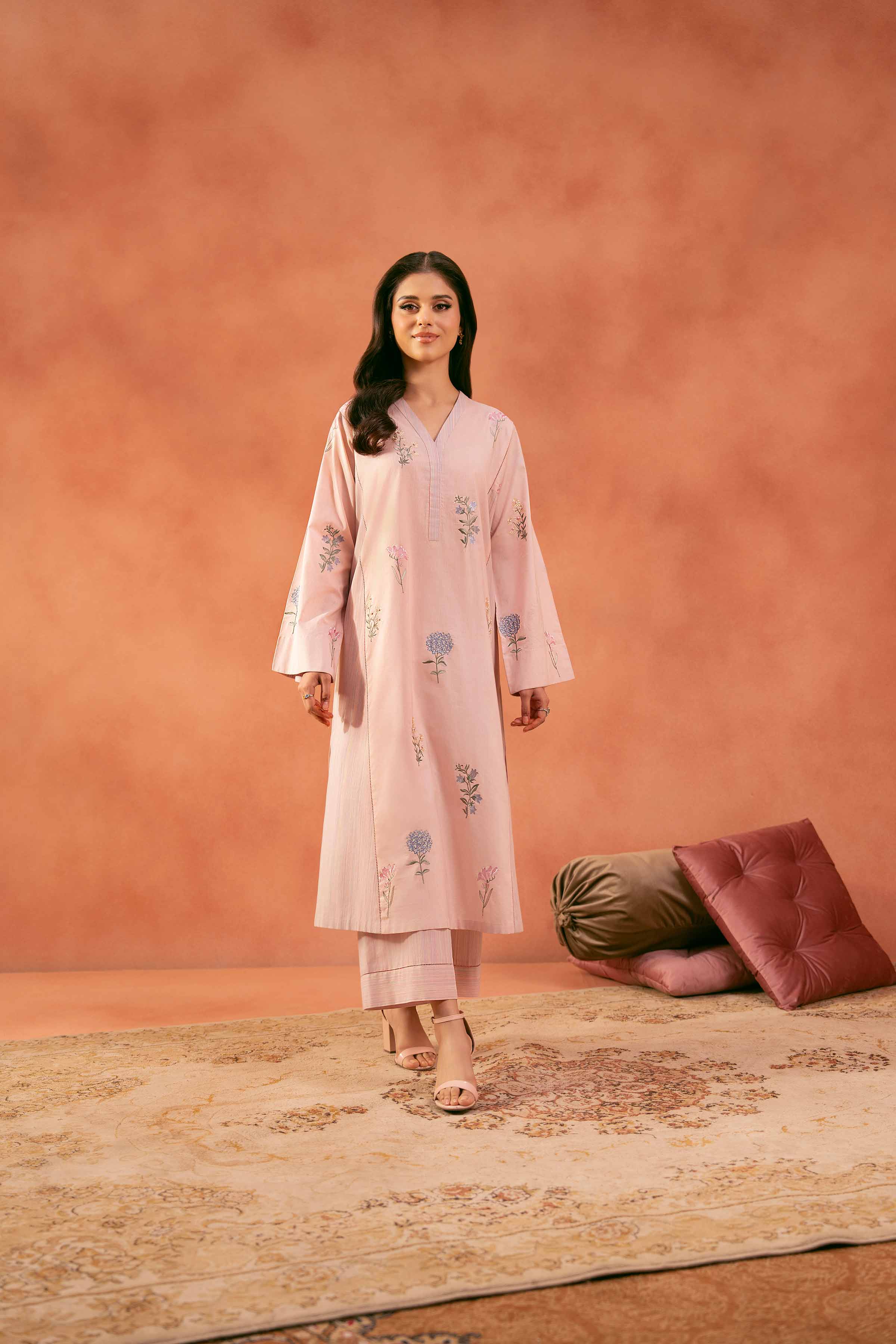 2 Piece - Embroidered Suit - KFE25-47