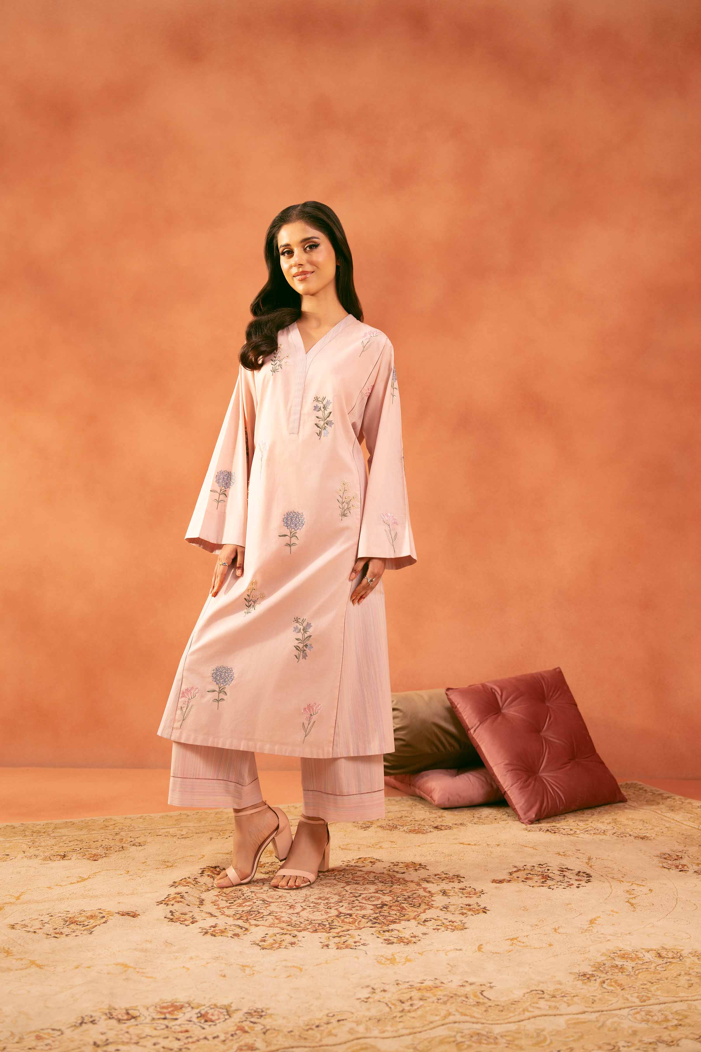 2 Piece - Embroidered Suit - KFE25-47