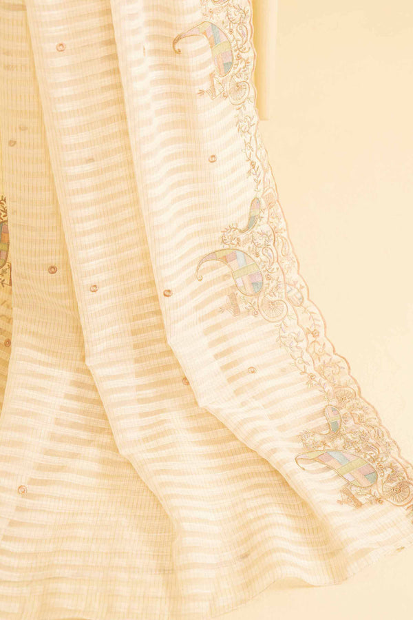Embroidered Dupatta - KFE25-51