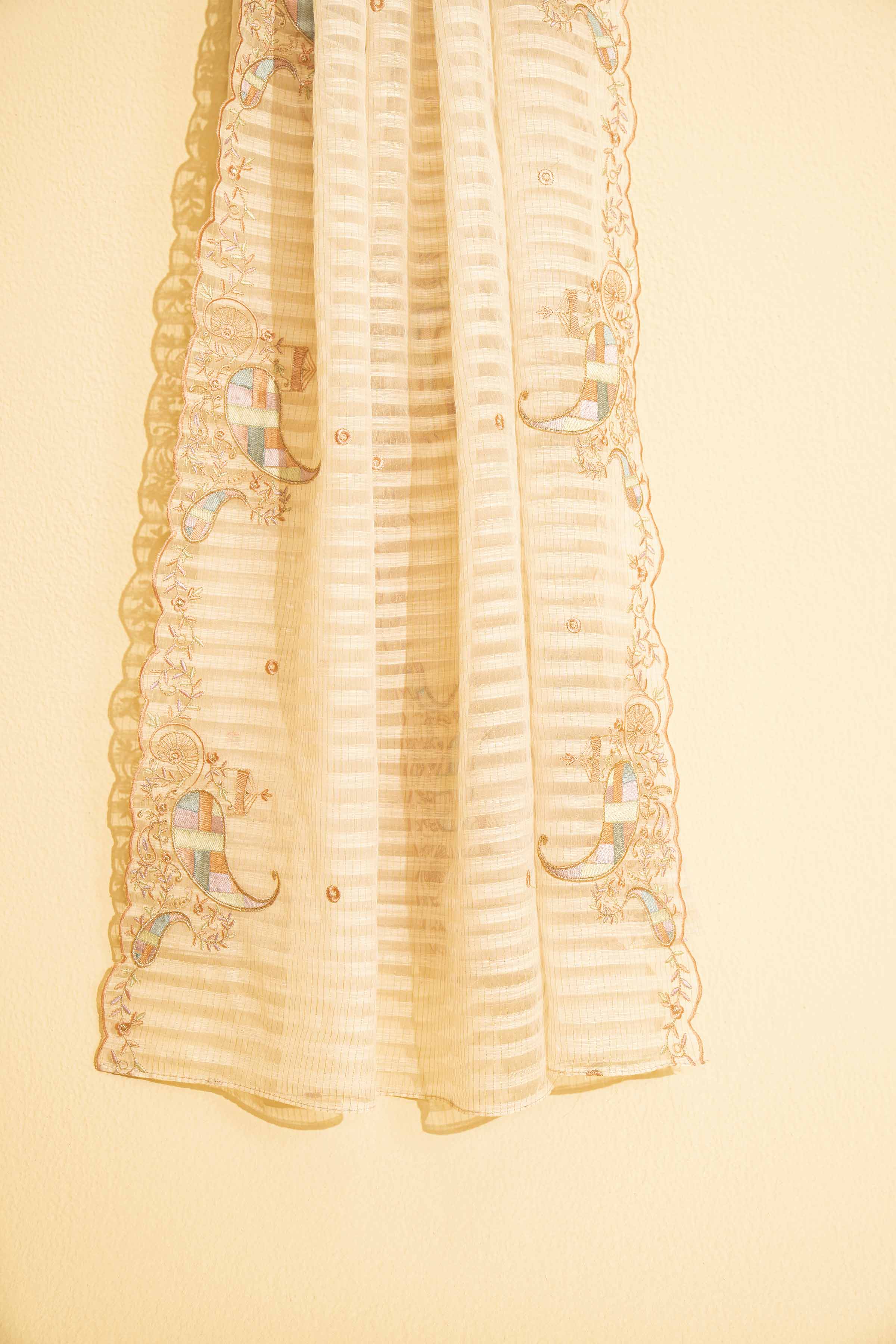 Embroidered Dupatta - KFE25-51