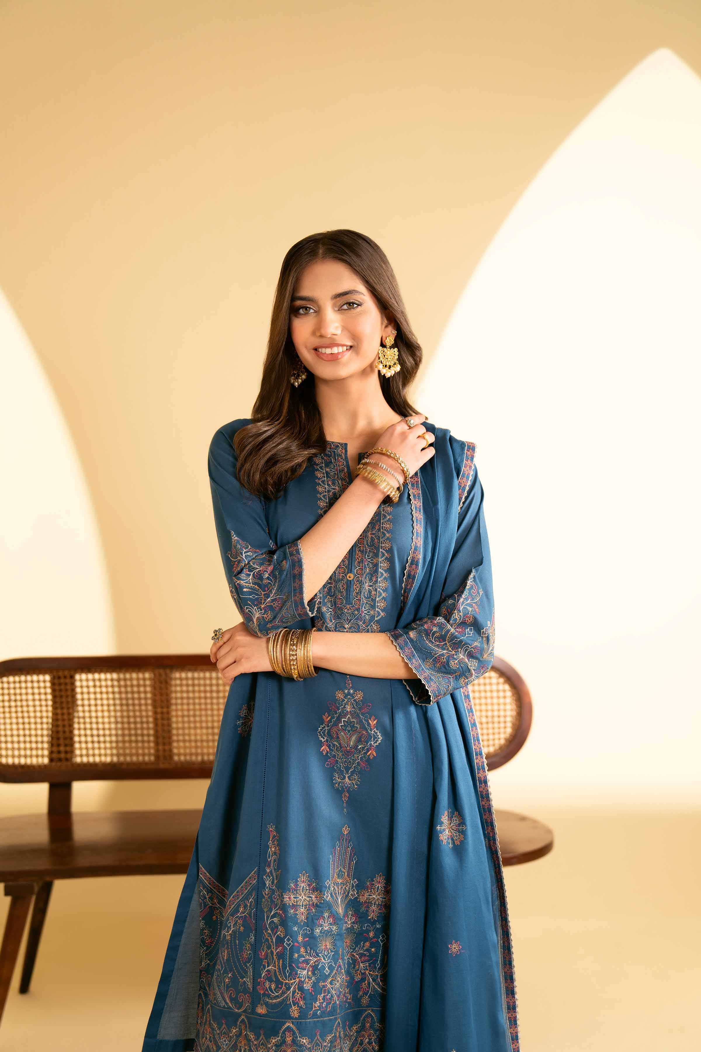 3 Piece - Embroidered Suit - KFE25-60