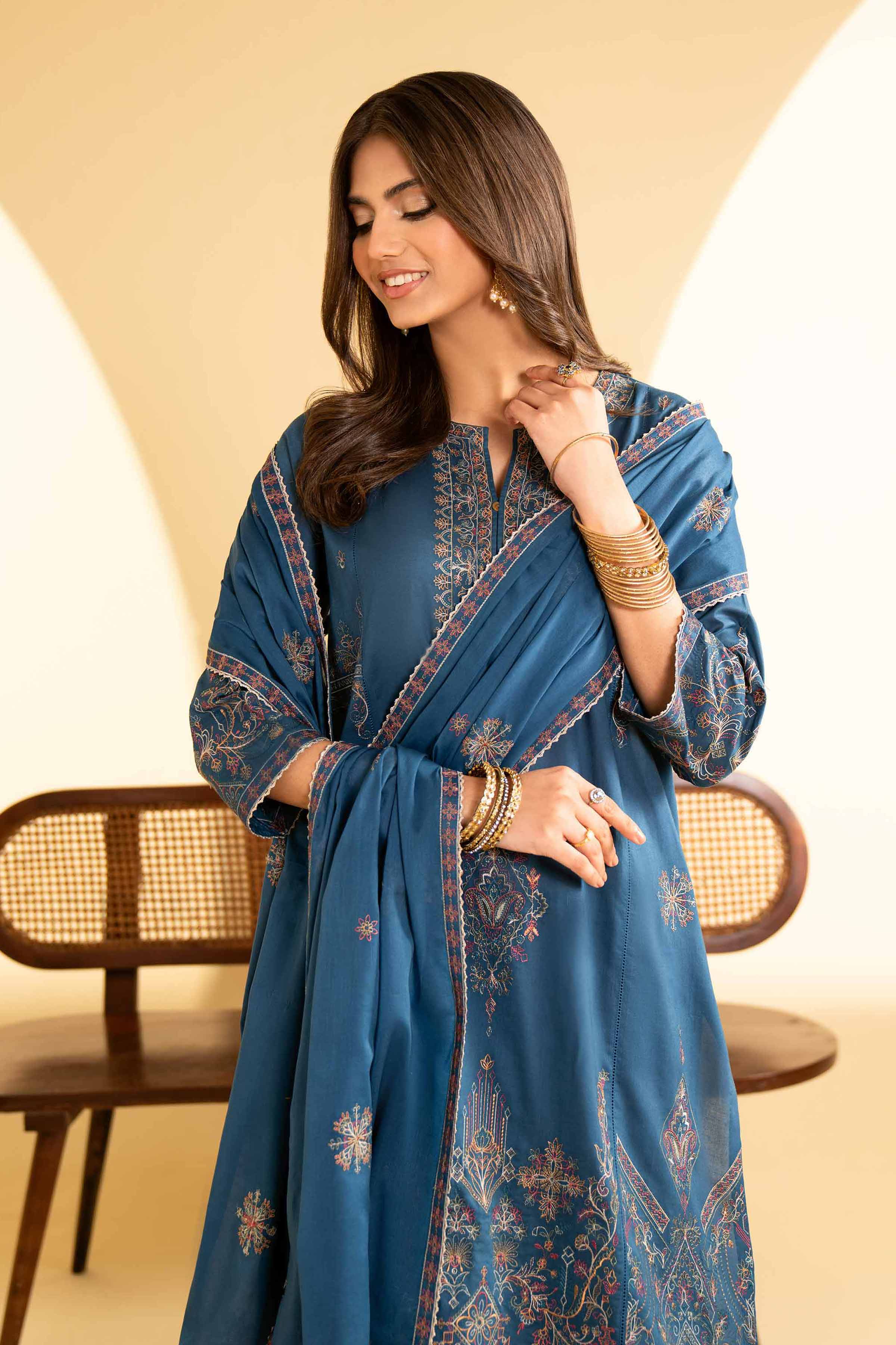 3 Piece - Embroidered Suit - KFE25-60