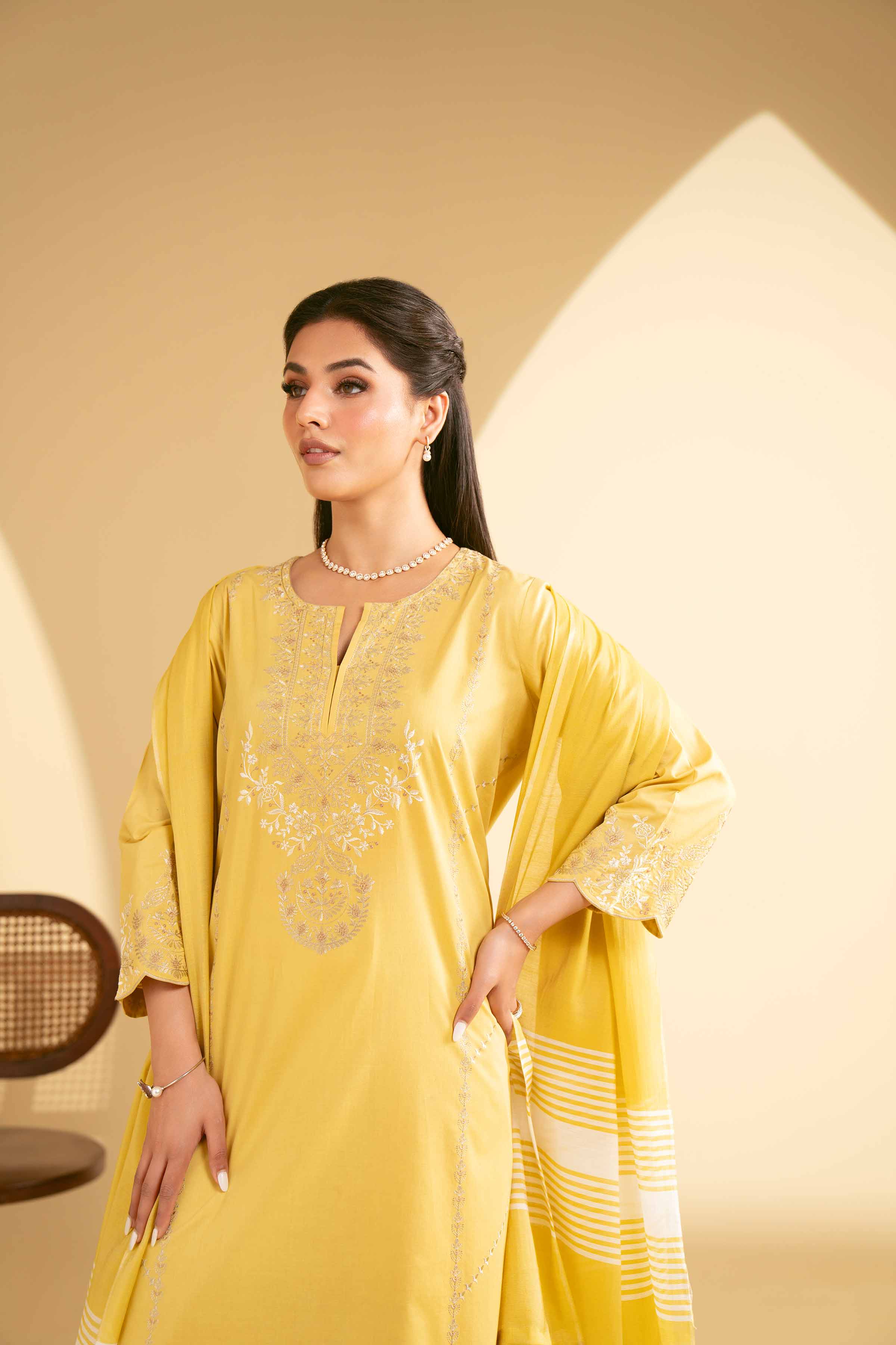 3 Piece - Embroidered Suit - KFE25-62
