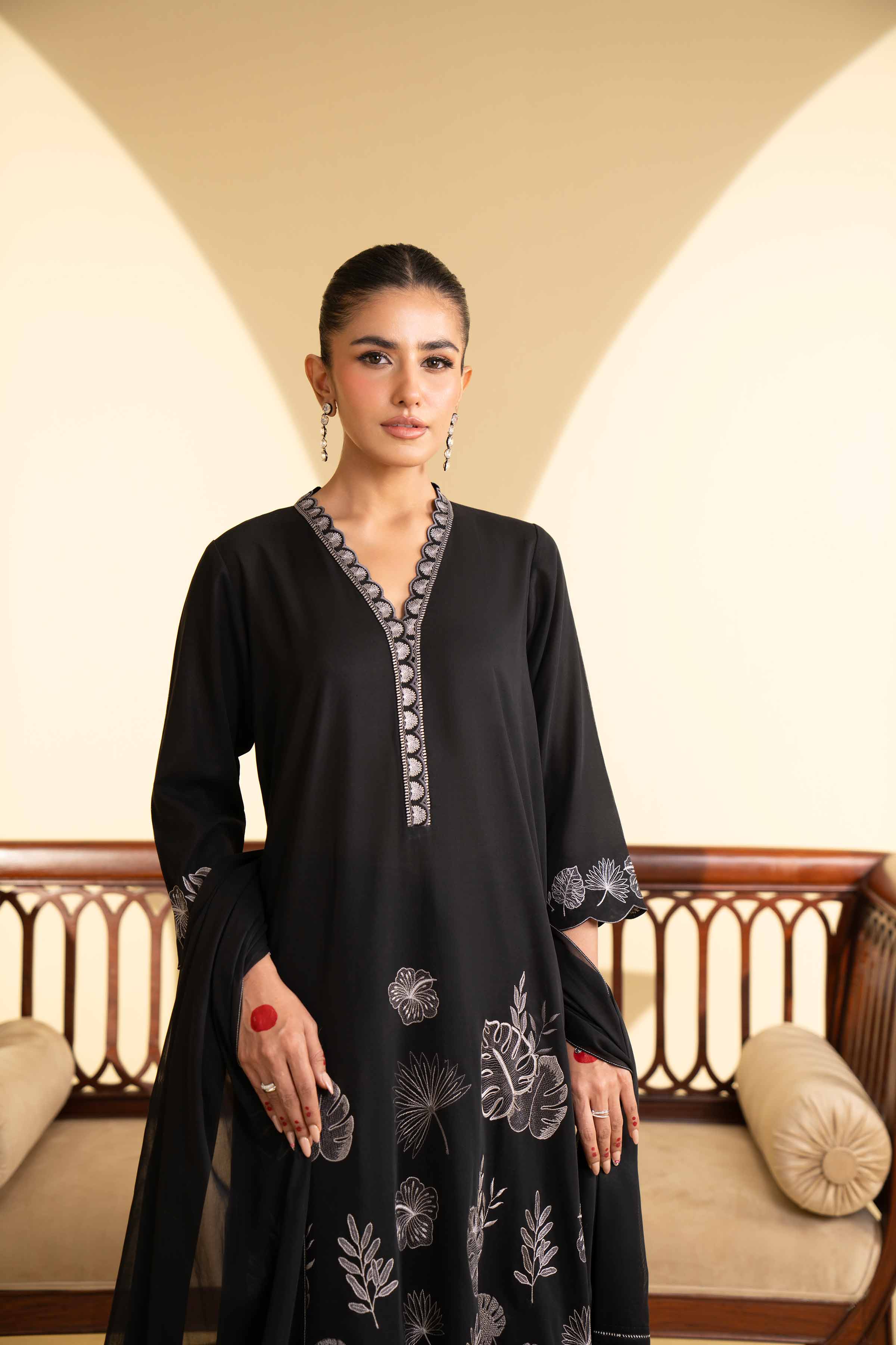 2 Piece - Embroidered Suit - KFE25-79