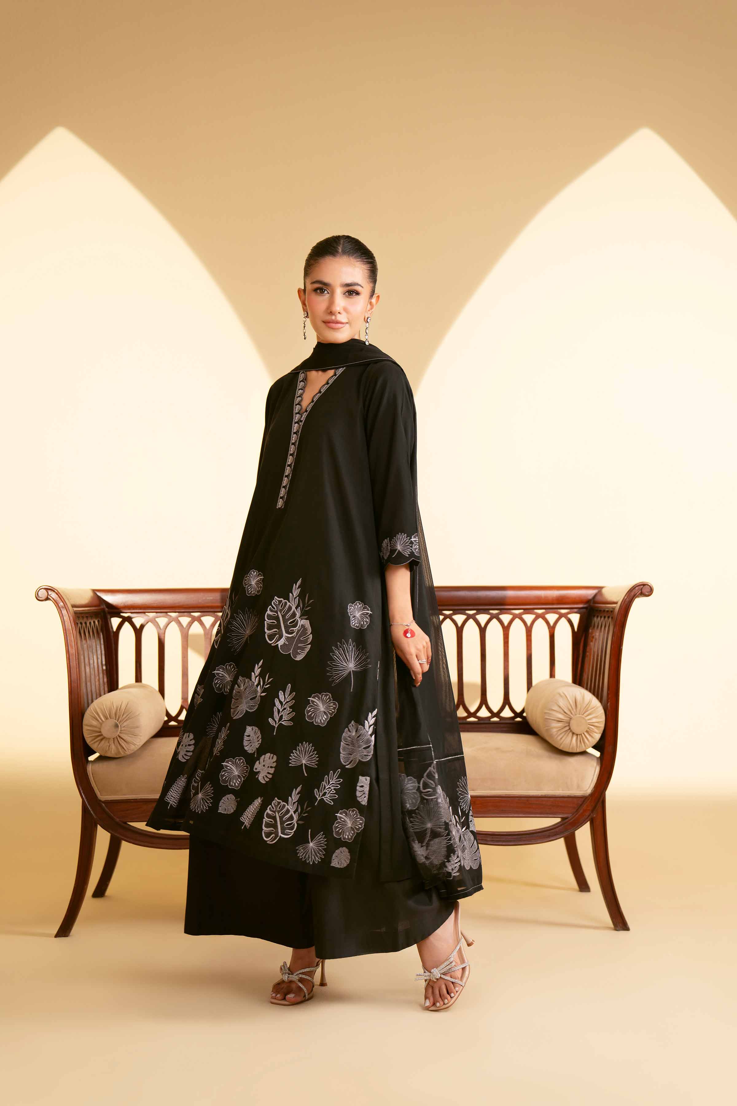 2 Piece - Embroidered Suit - KFE25-79