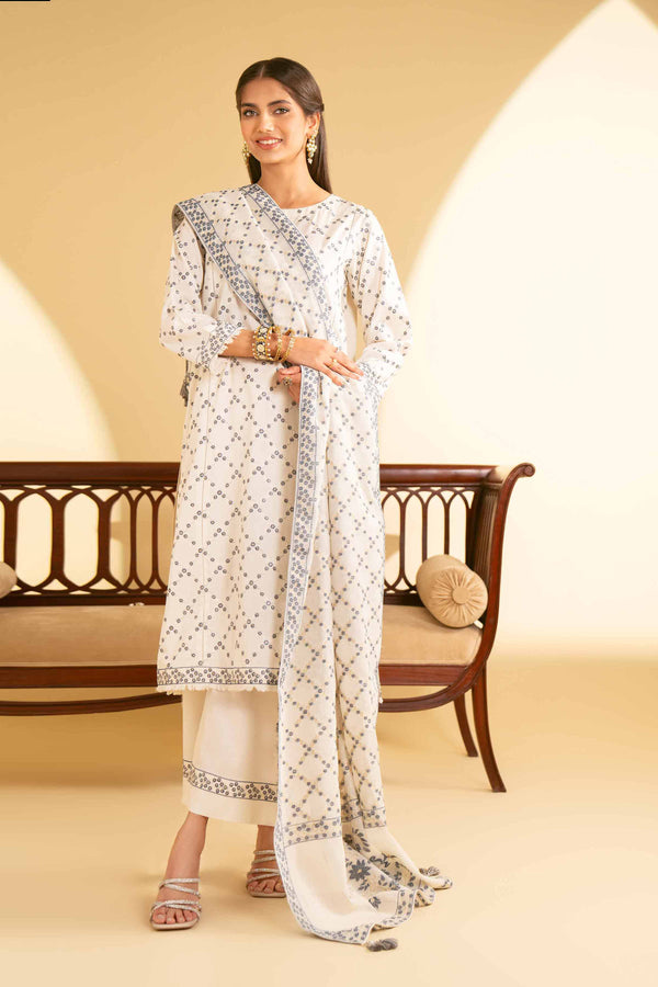 3 Piece - Embroidered Suit - KFE25-90