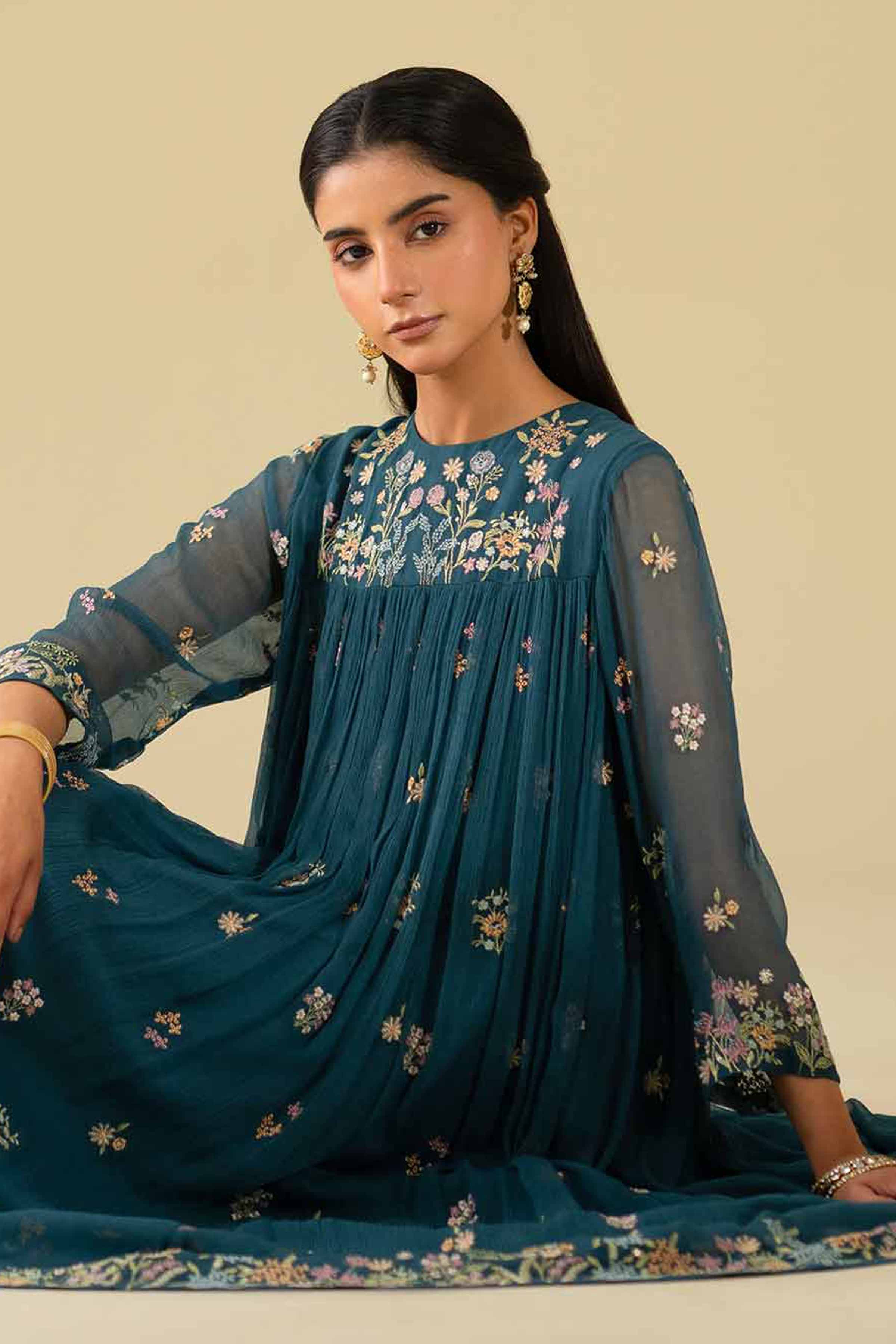 Embroidered Dress - KFE26-05 for Women - Pret Collection | Nishat | Shop Online